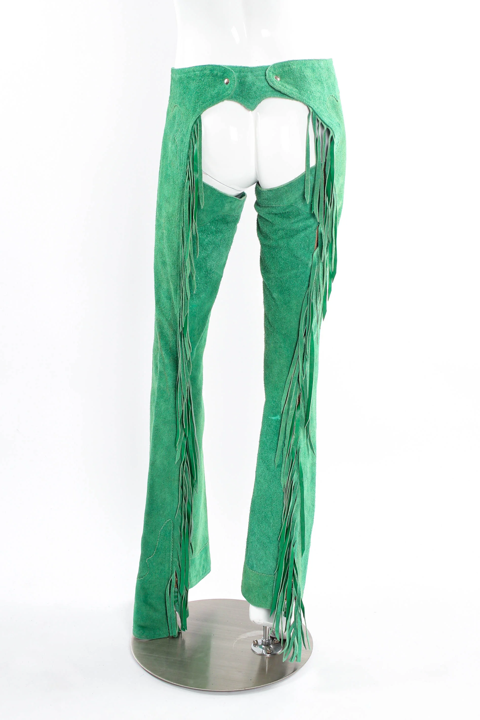 Suede Fringe Chaps - Image 4