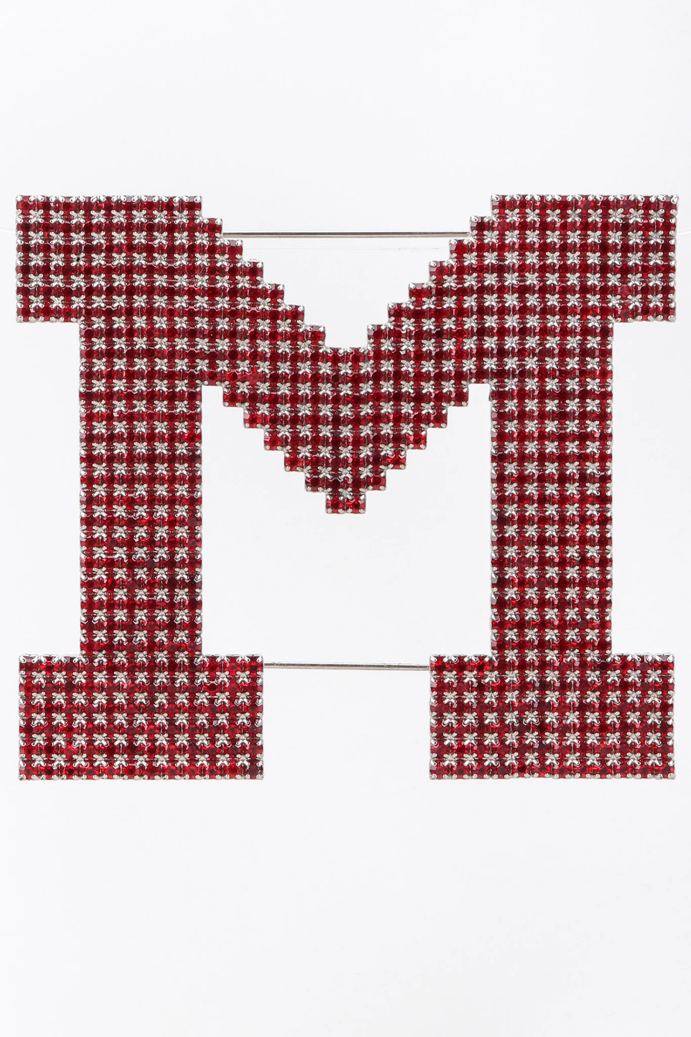 M Rhinestone Pin