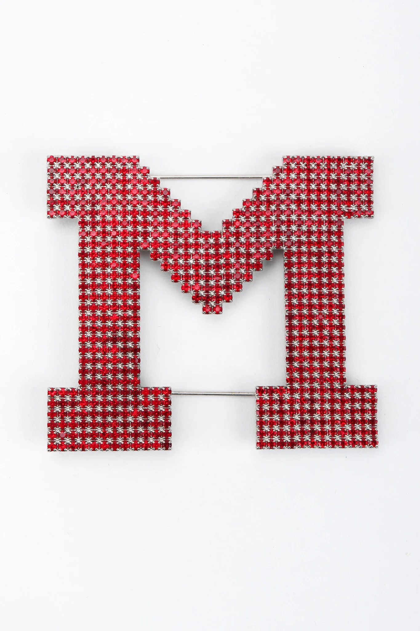 M Rhinestone Pin - Image 3