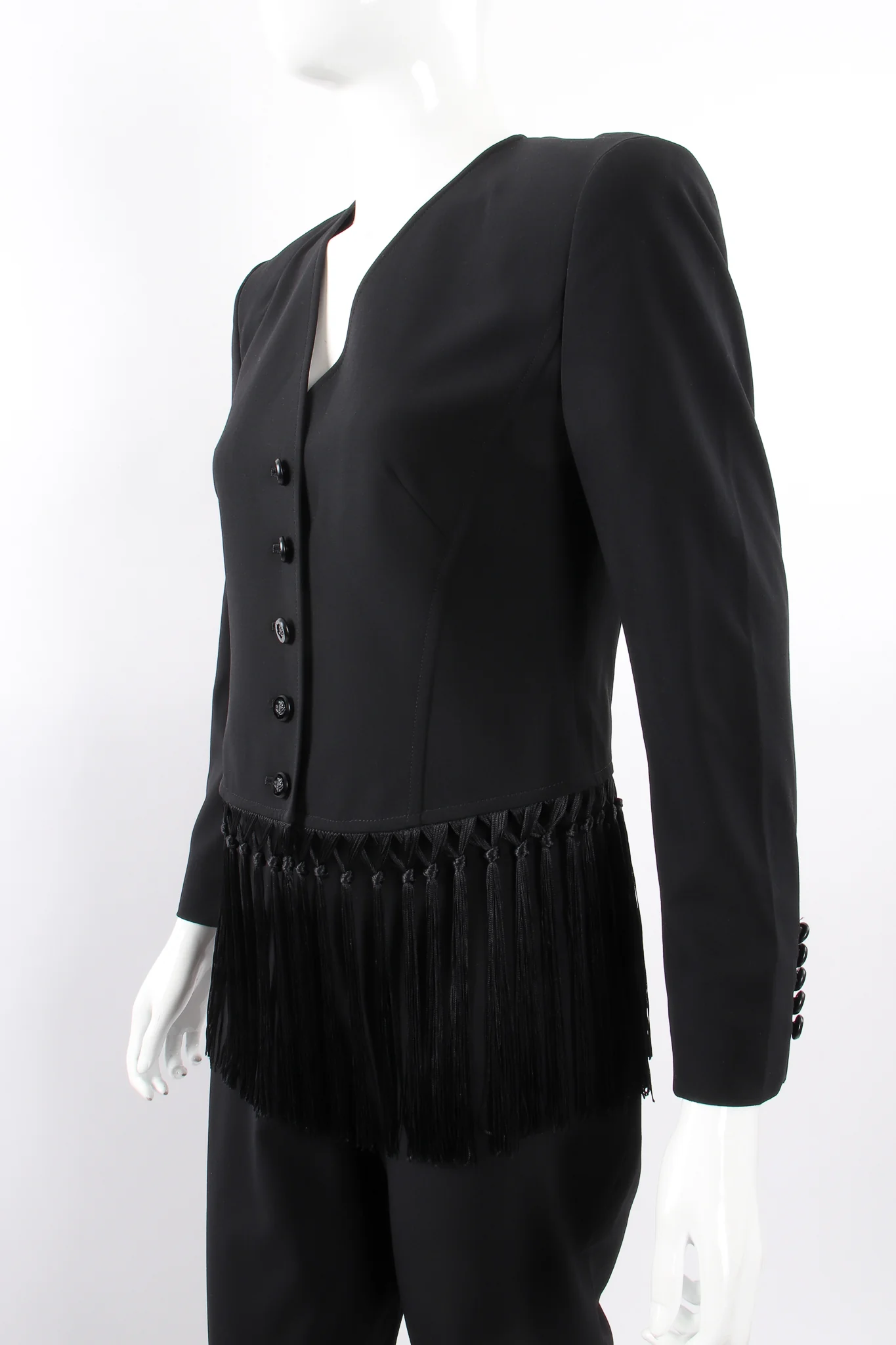 Macrame Fringe Jacket & Pant Suit - Image 3