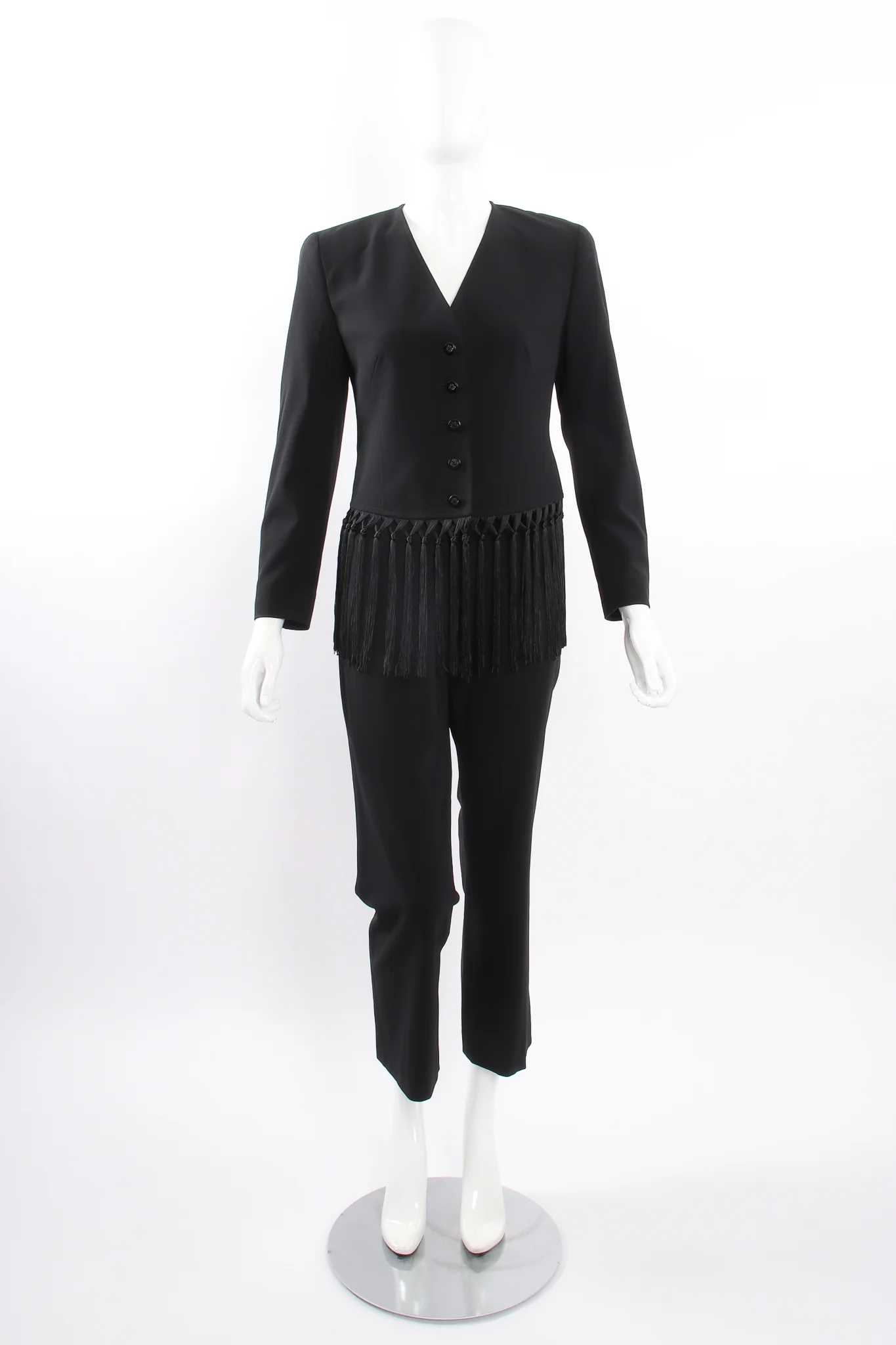 Macrame Fringe Jacket & Pant Suit - Image 4