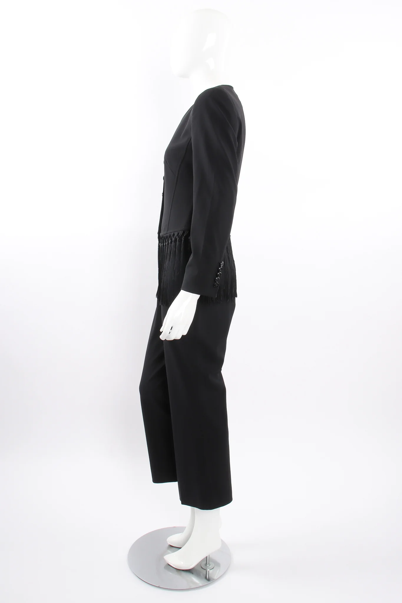 Macrame Fringe Jacket & Pant Suit - Image 5