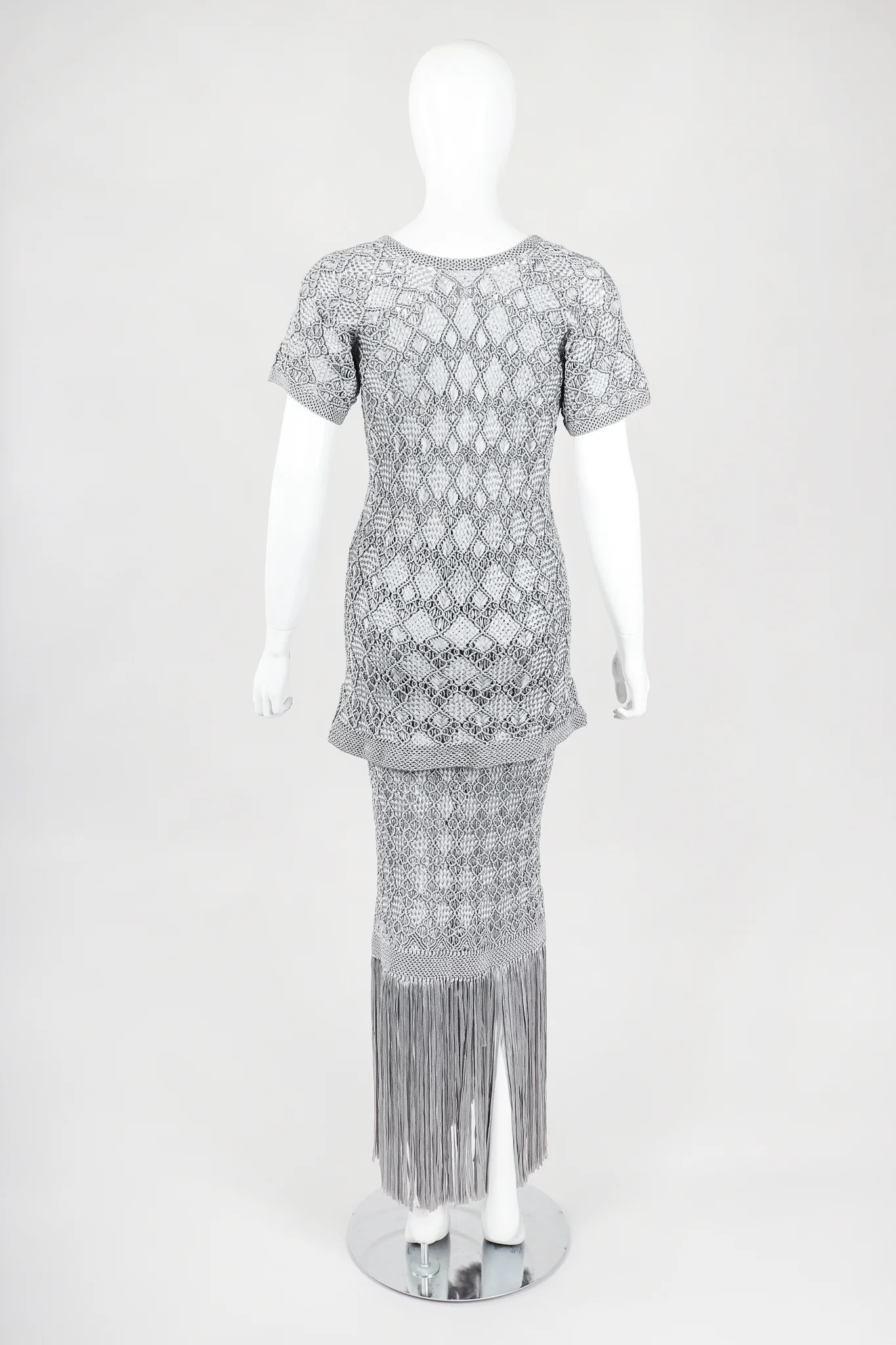 Macrame Fringe Top & Skirt Set - Image 3