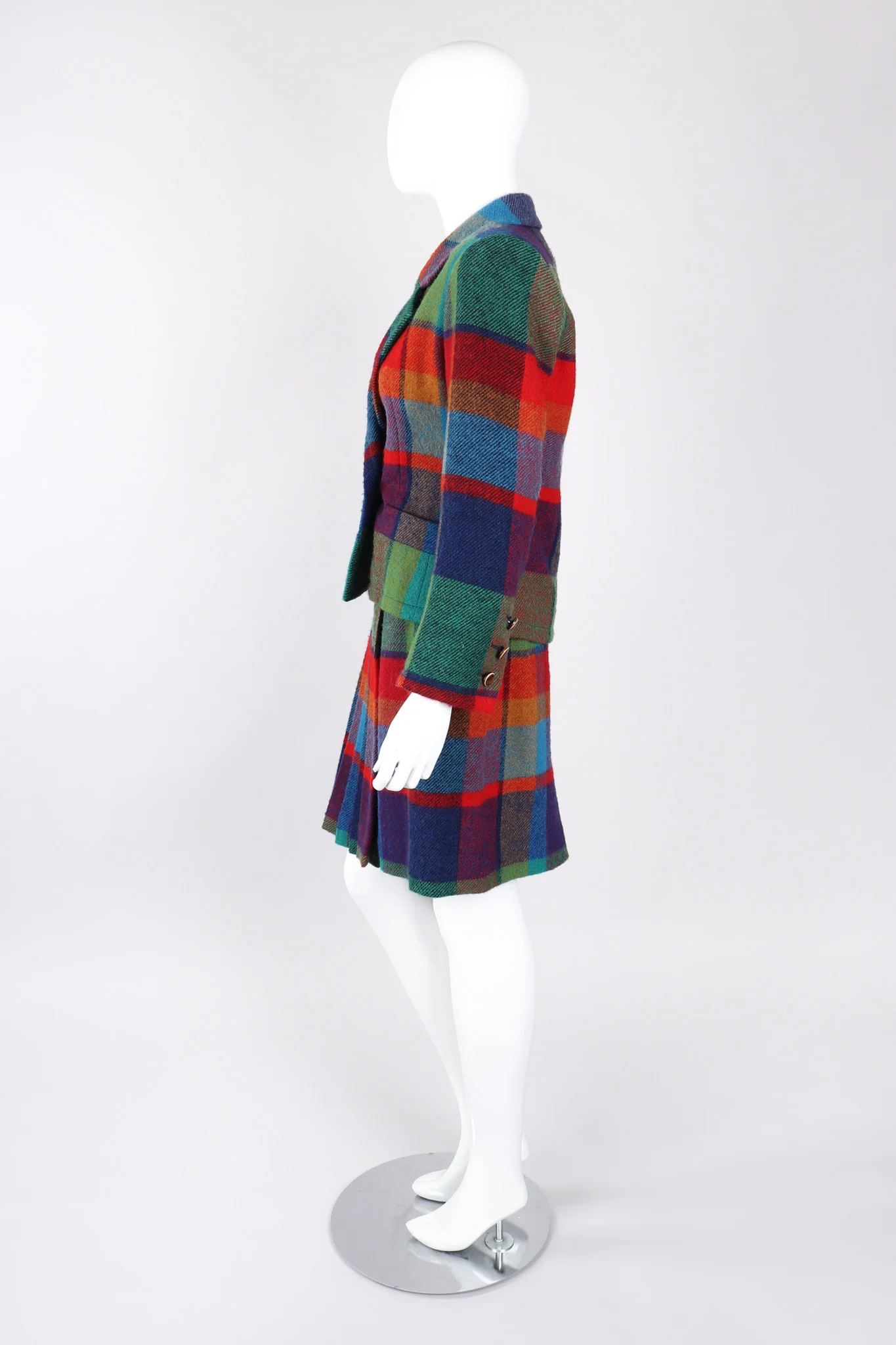 Madras Plaid Jacket & Skirt Set - Image 4