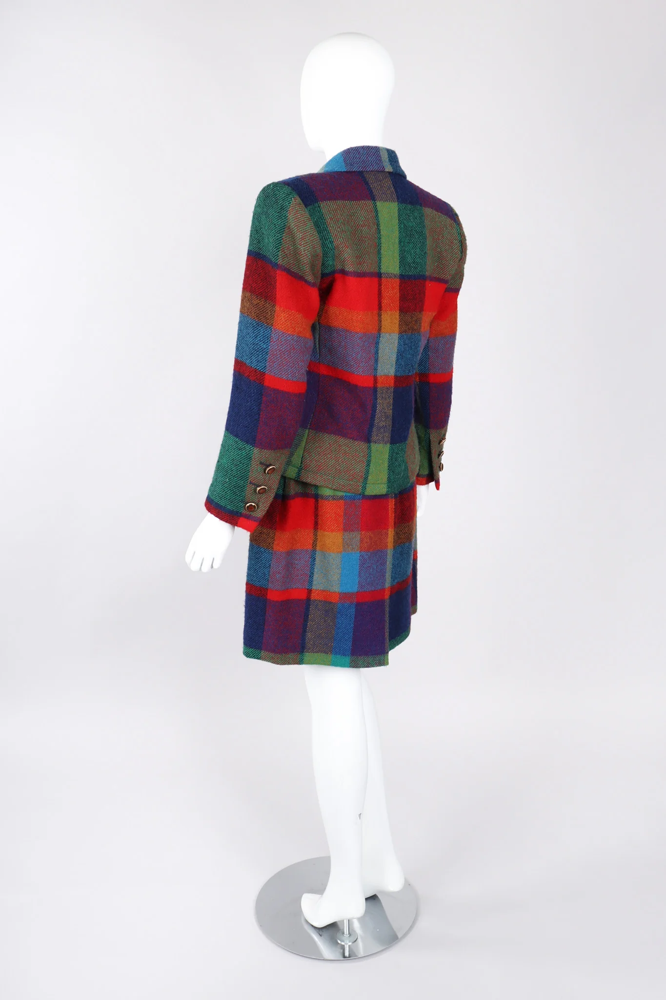 Madras Plaid Jacket & Skirt Set - Image 5