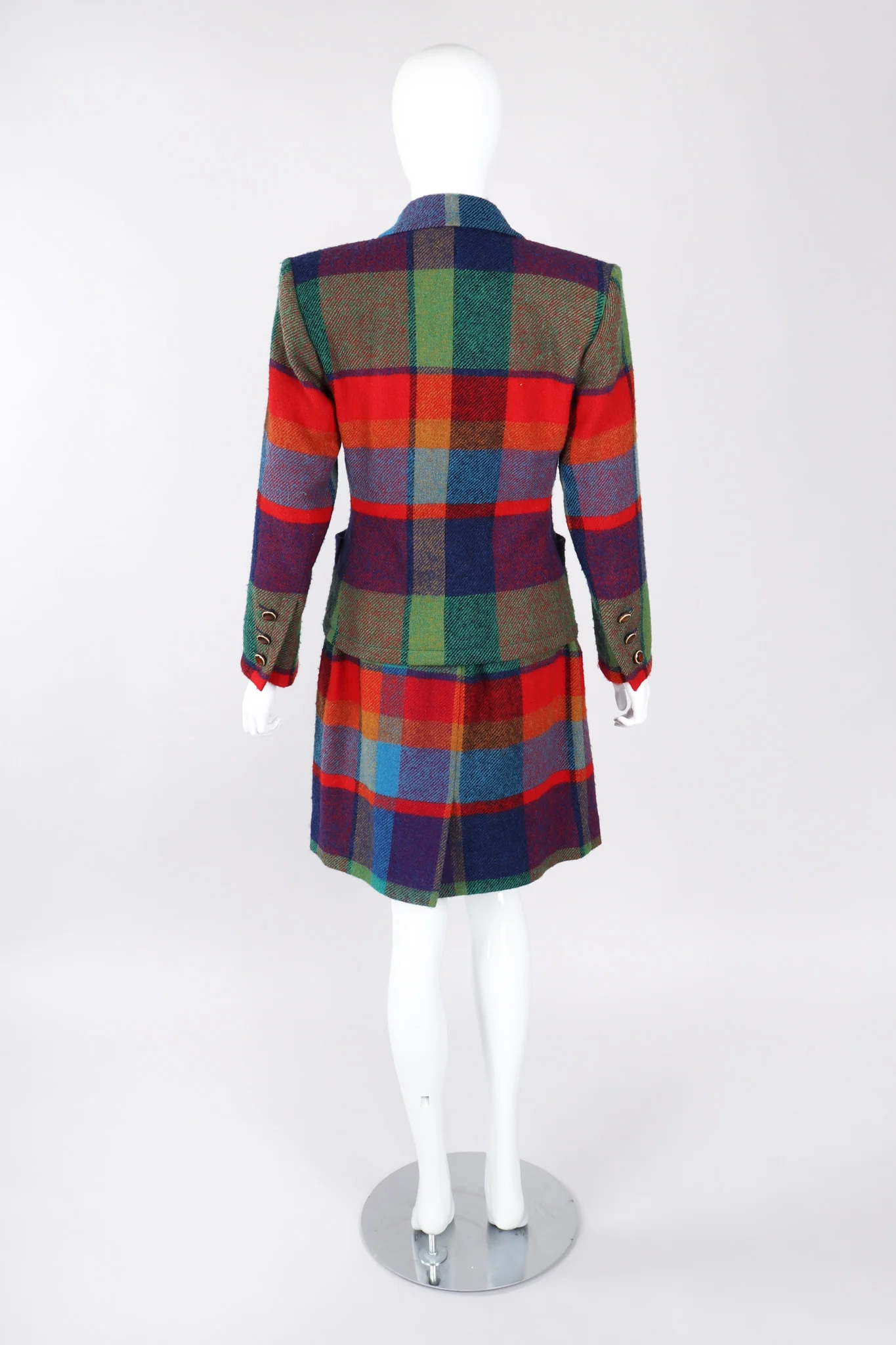 Madras Plaid Jacket & Skirt Set - Image 6