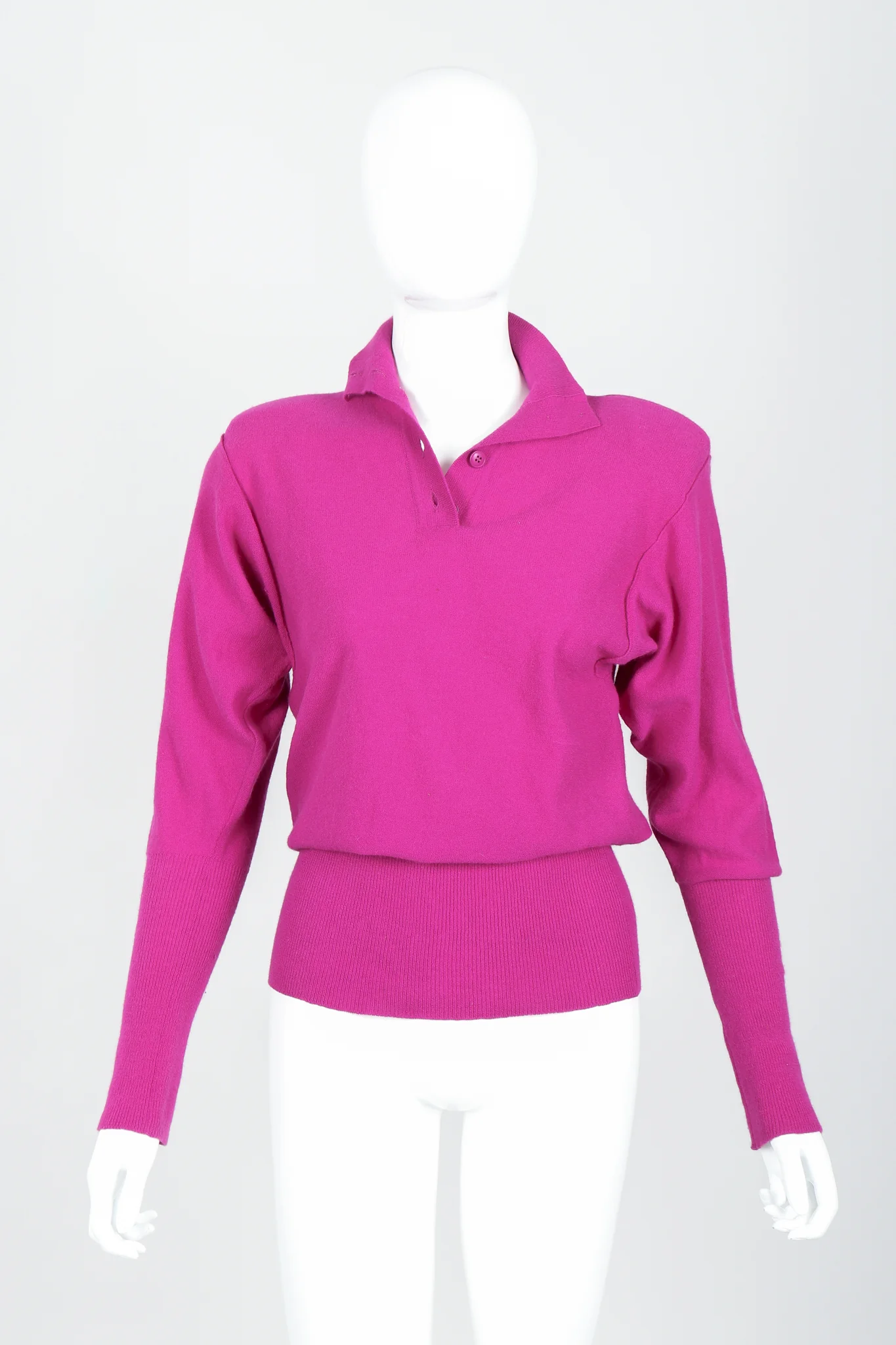 Fuchsia Knit Popover Sweater - Image 5