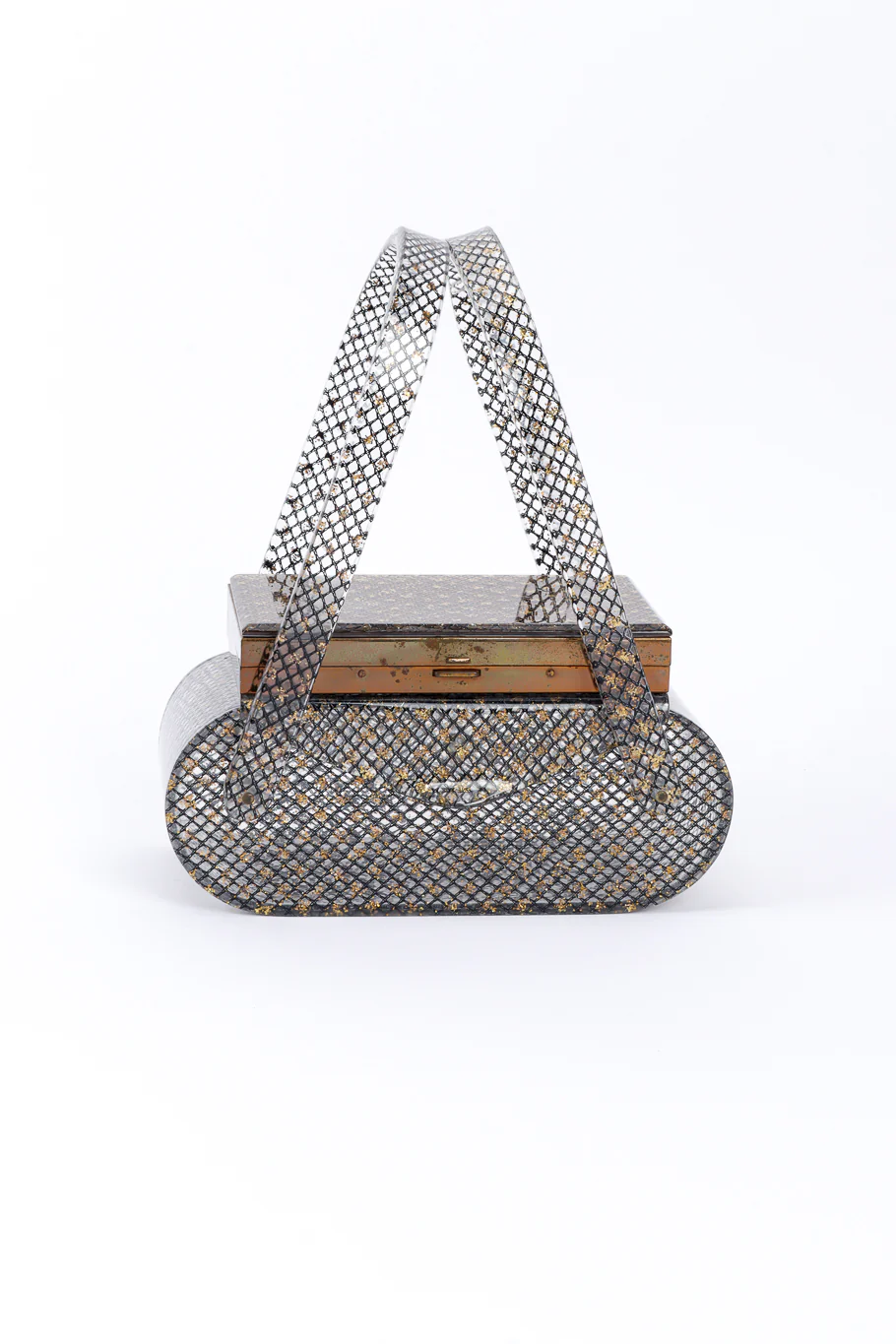 Makeup Compact Lucite Box Bag