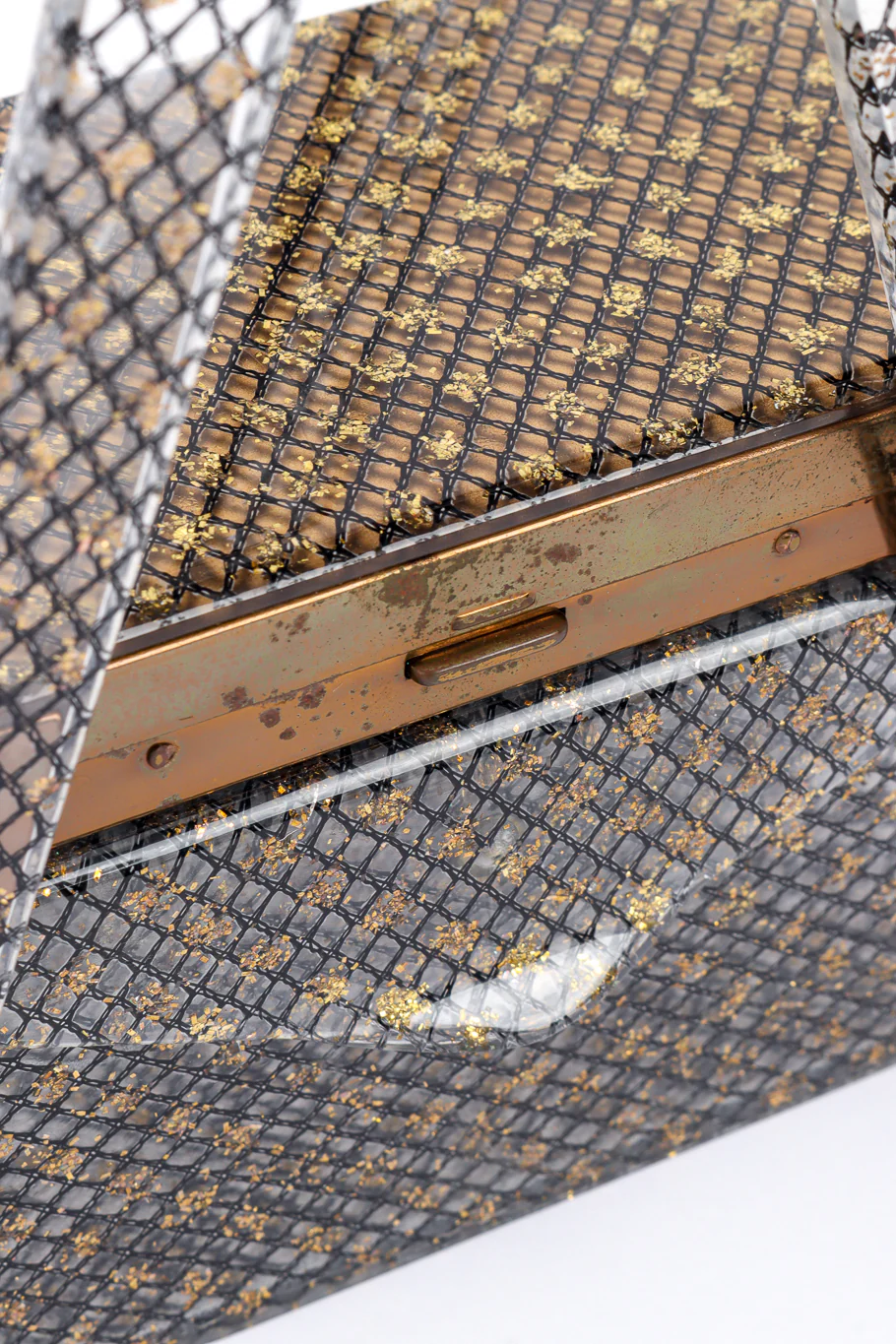 Makeup Compact Lucite Box Bag - Image 6