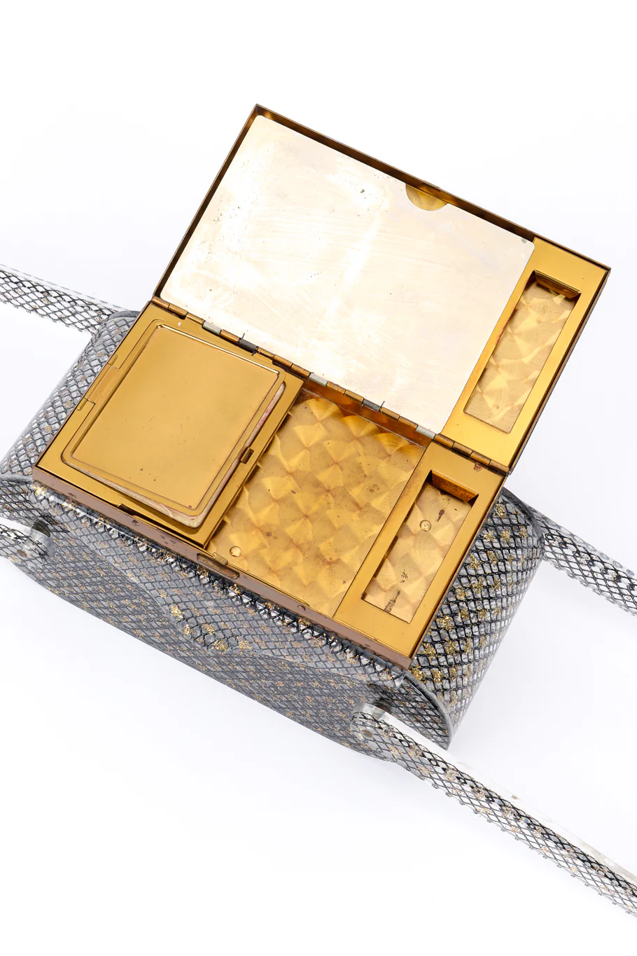 Makeup Compact Lucite Box Bag - Image 7