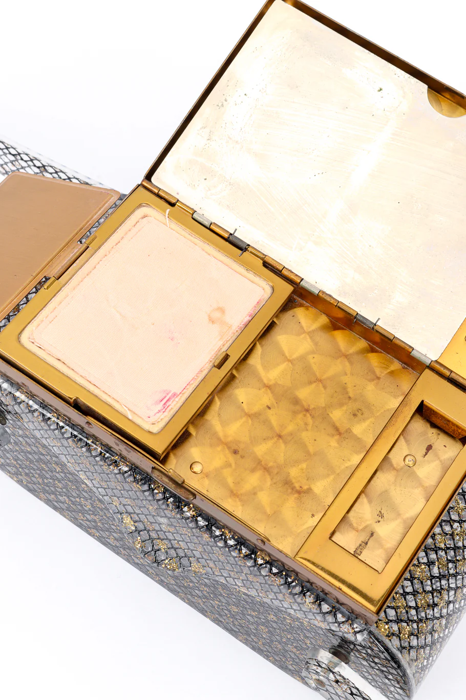 Makeup Compact Lucite Box Bag - Image 8
