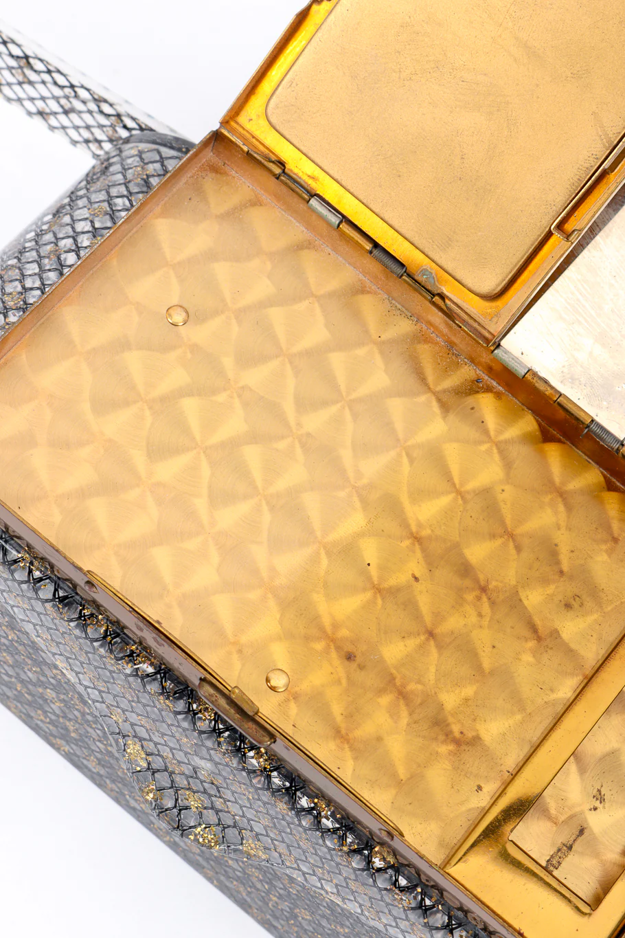 Makeup Compact Lucite Box Bag - Image 9
