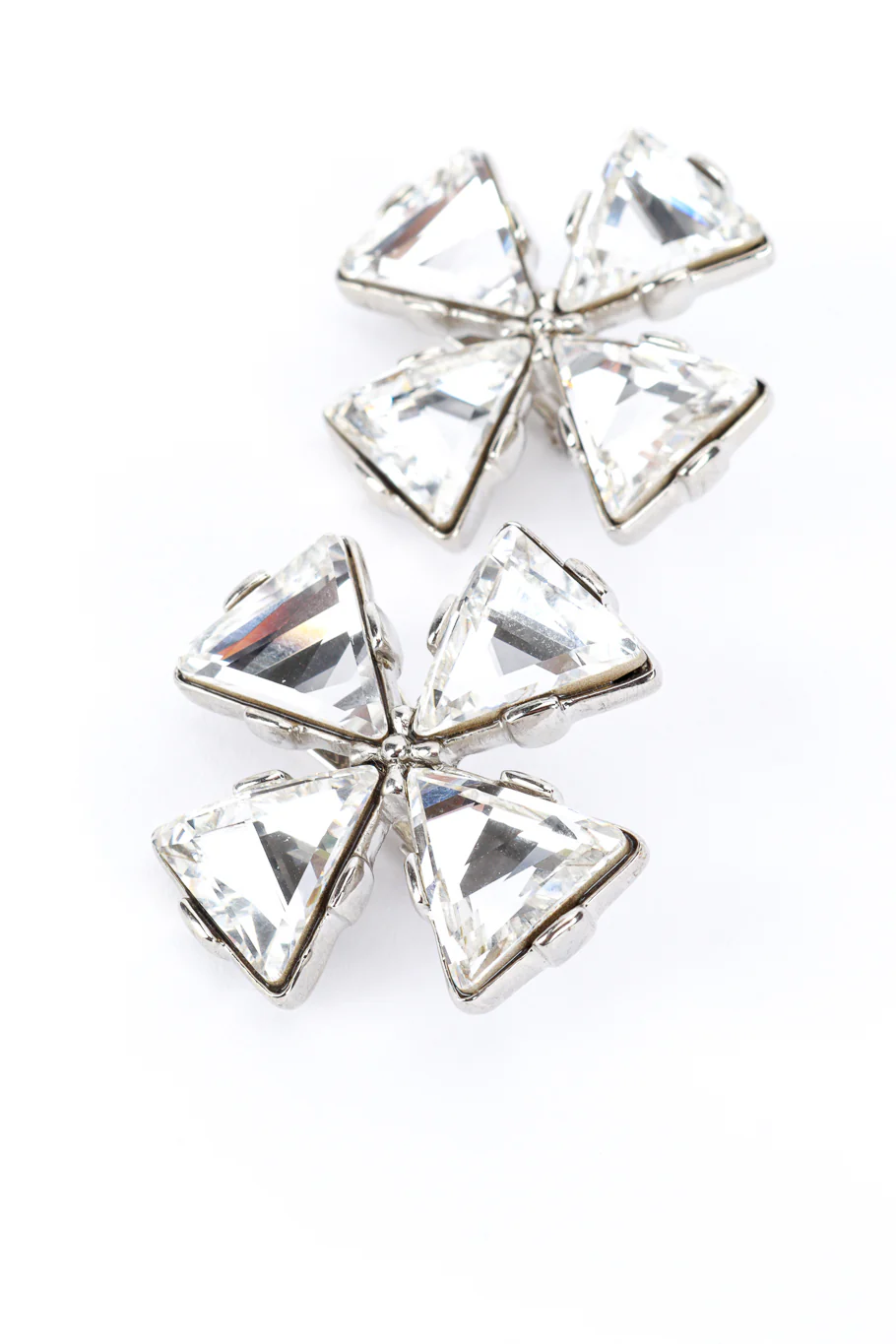 Maltese Crystal Cross Earrings - Image 3