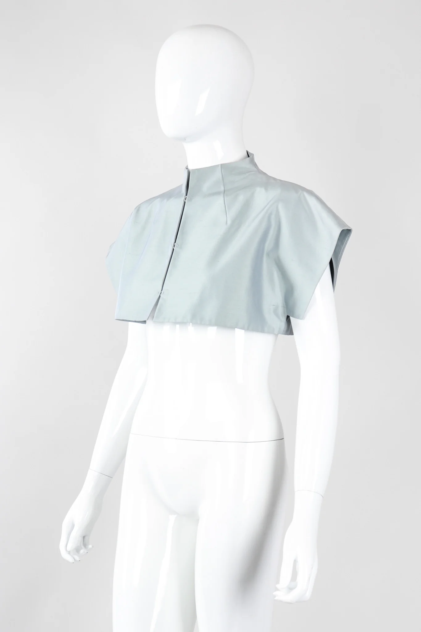 Mandarin Collar Crop Top - Image 5