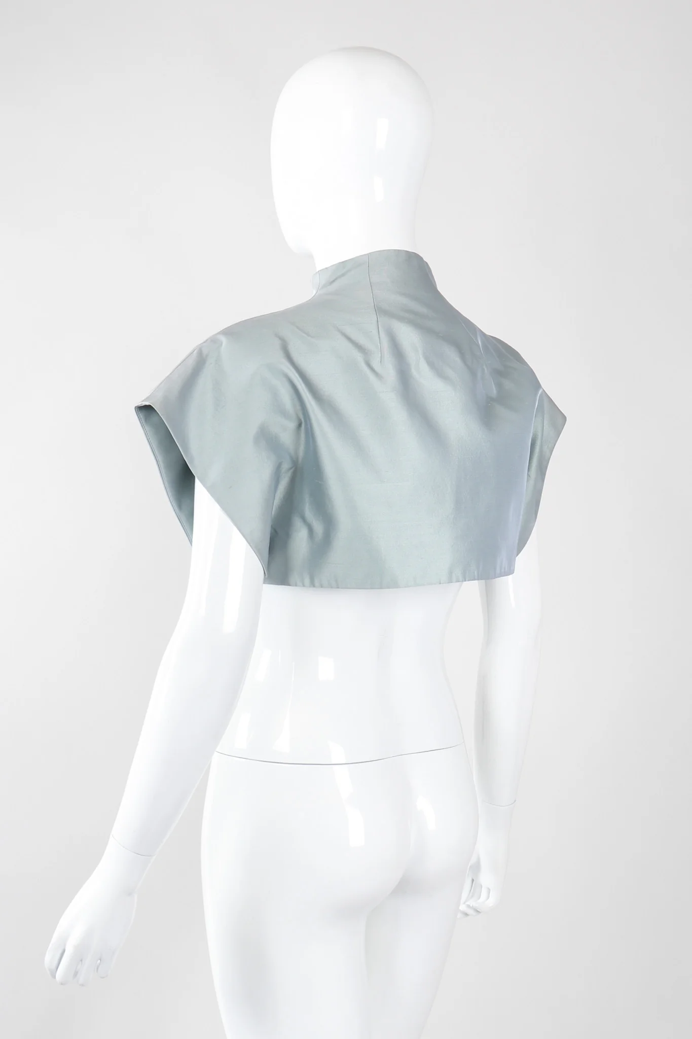 Mandarin Collar Crop Top - Image 7