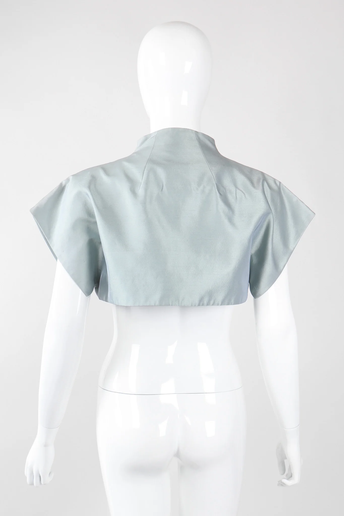 Mandarin Collar Crop Top - Image 8