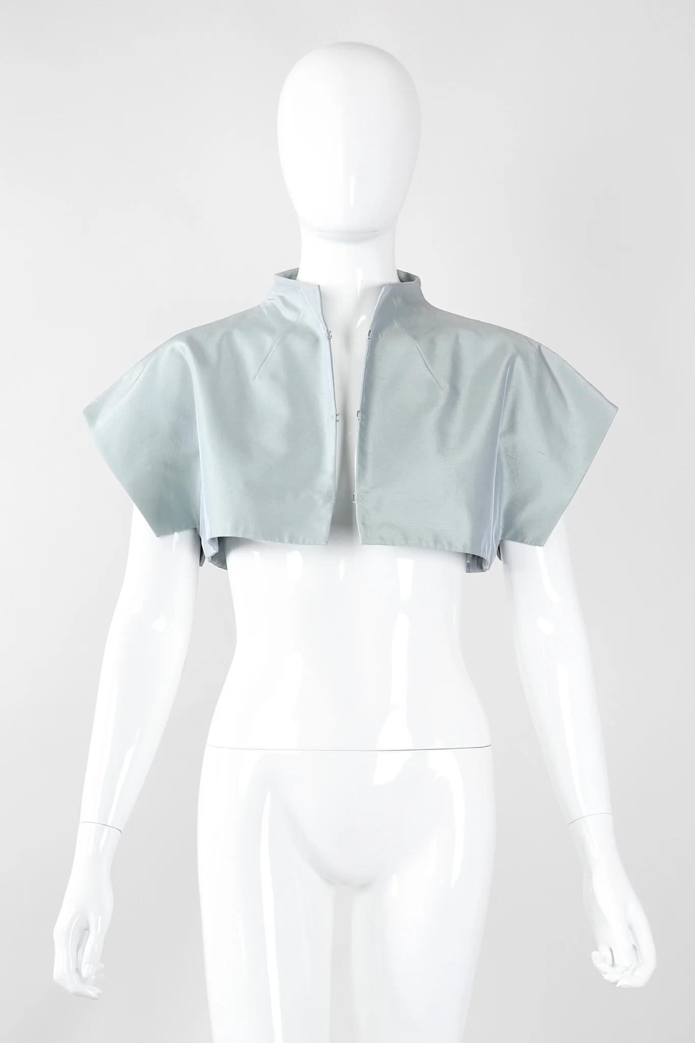 Mandarin Collar Crop Top - Image 9