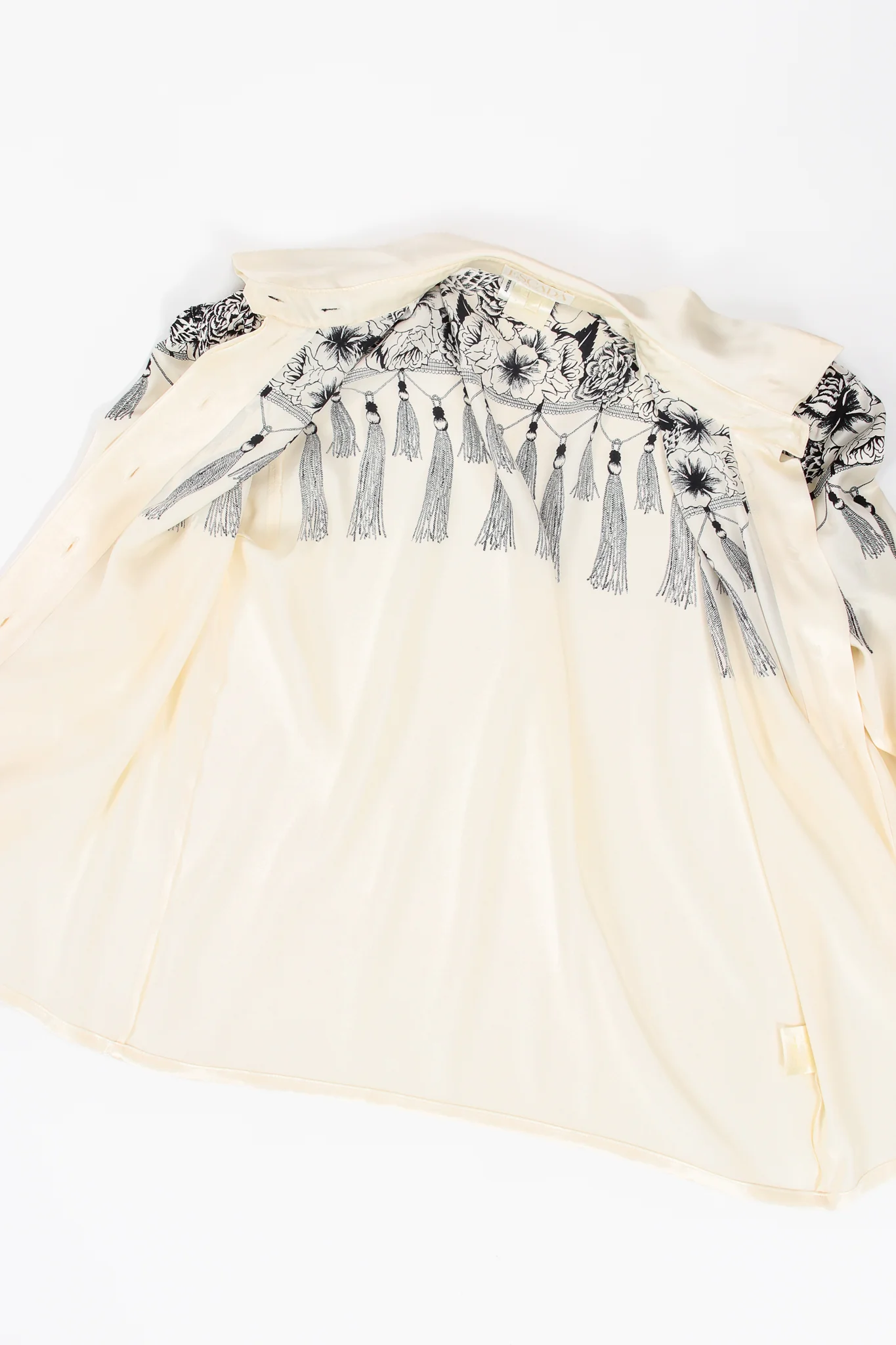 Floral Mantilla Tassel Print Shirt - Image 11
