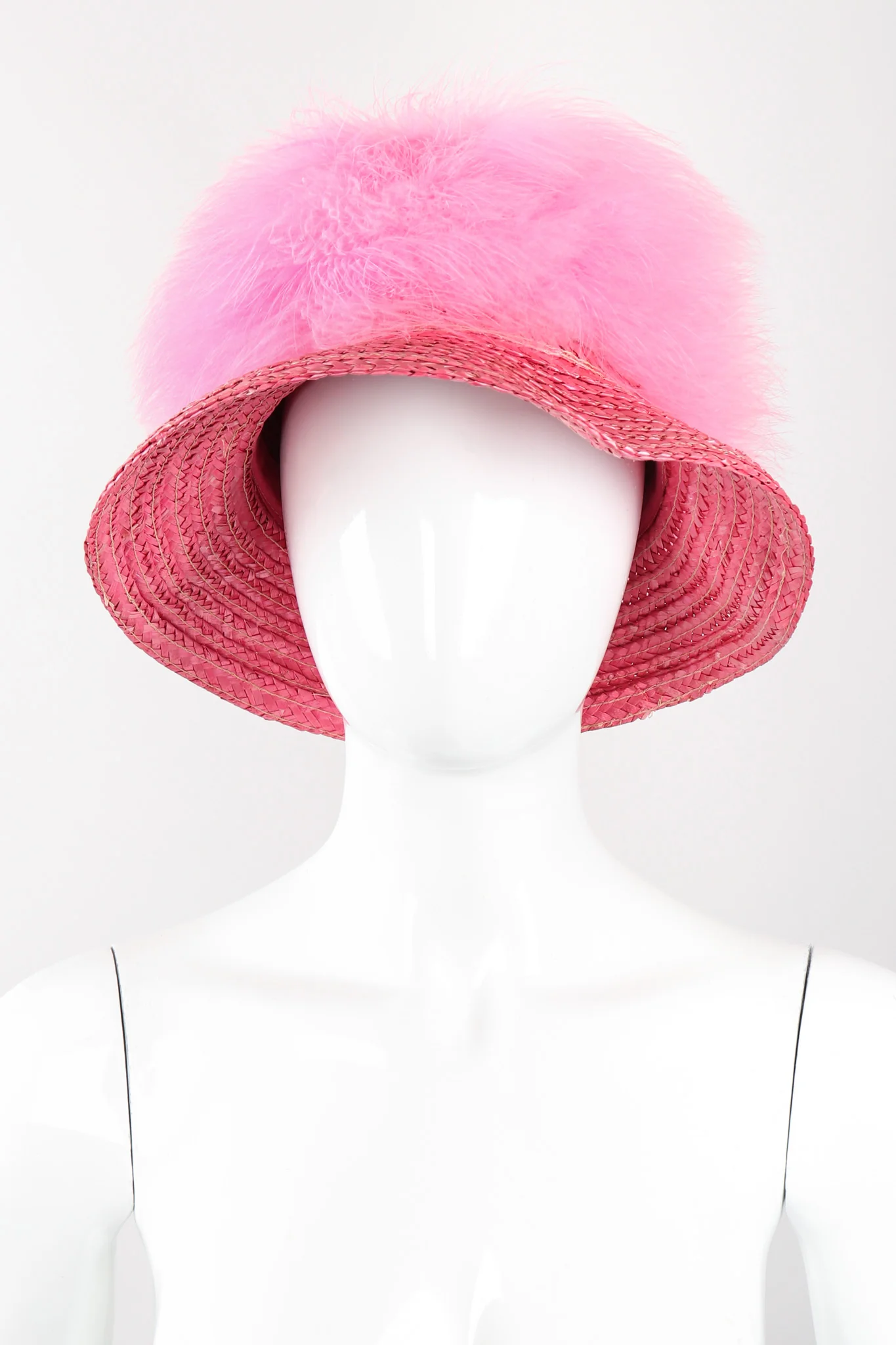 Marabou Bubblegum Puff Hat - Image 3