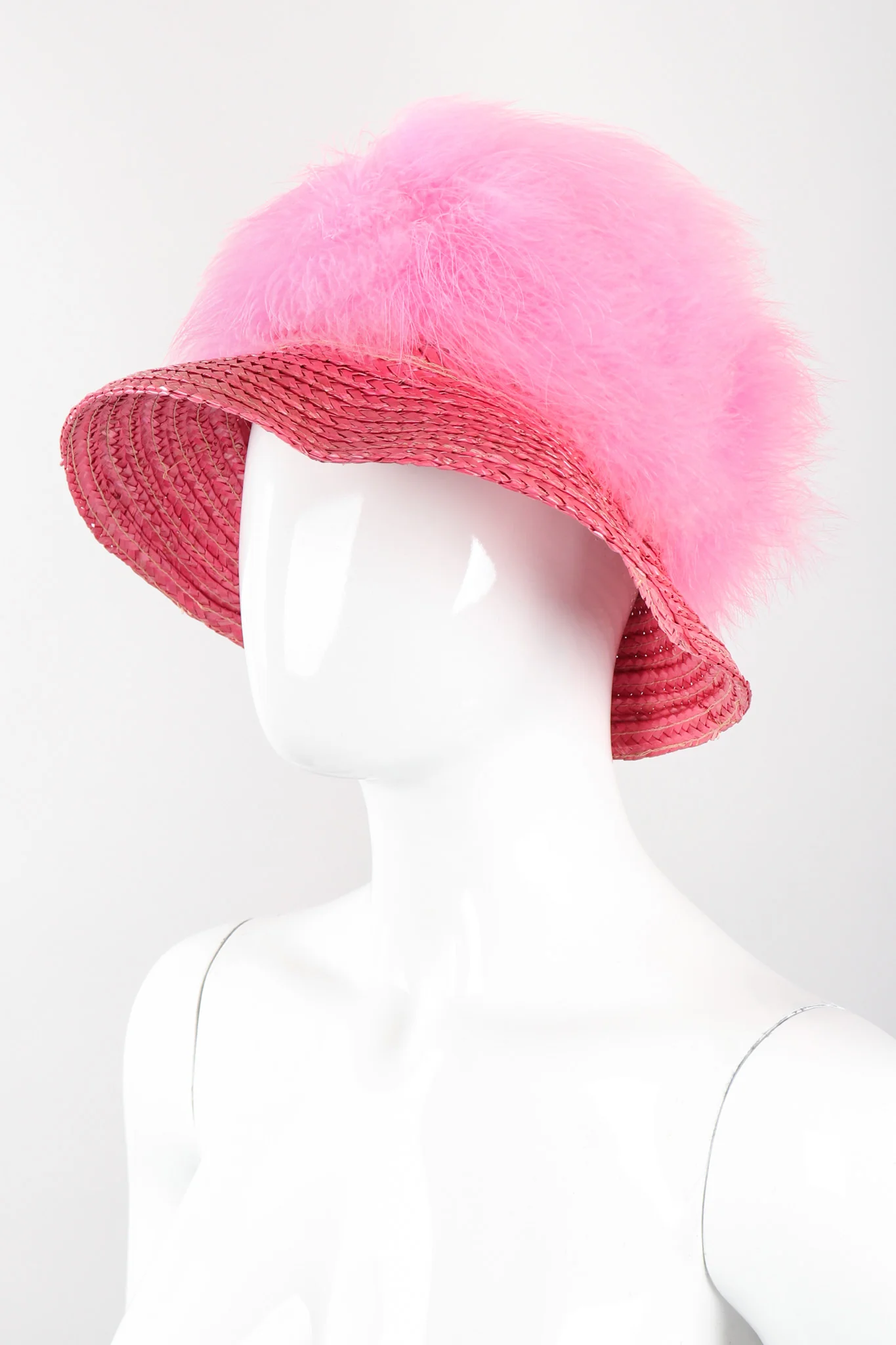 Marabou Bubblegum Puff Hat - Image 4