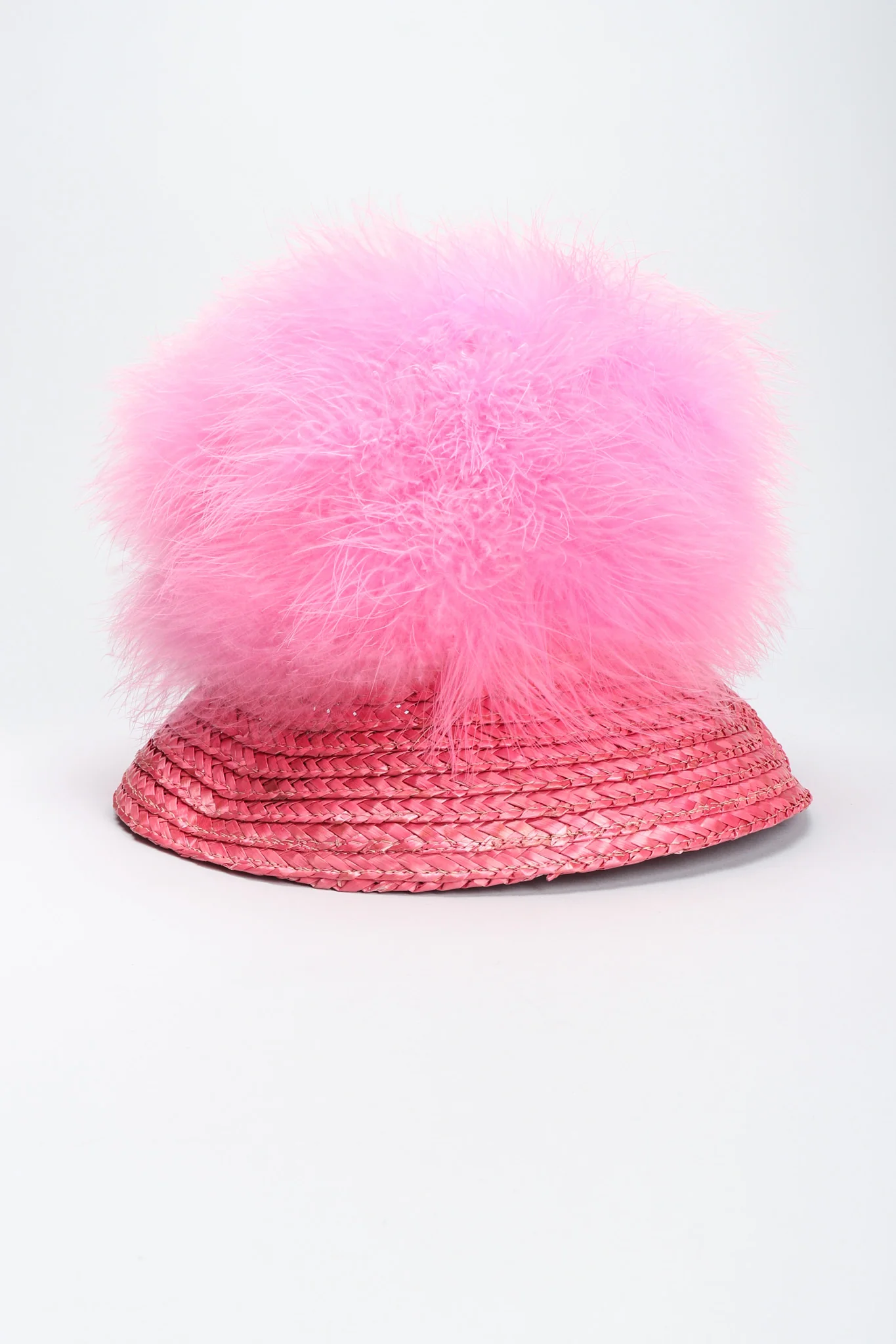 Marabou Bubblegum Puff Hat - Image 9