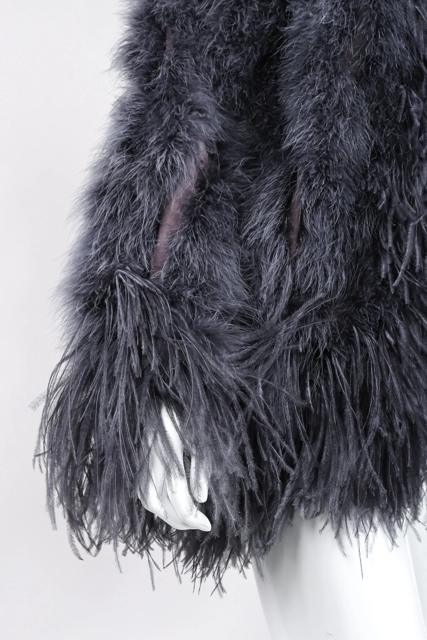 Marabou & Ostrich Feather Jacket - Image 10