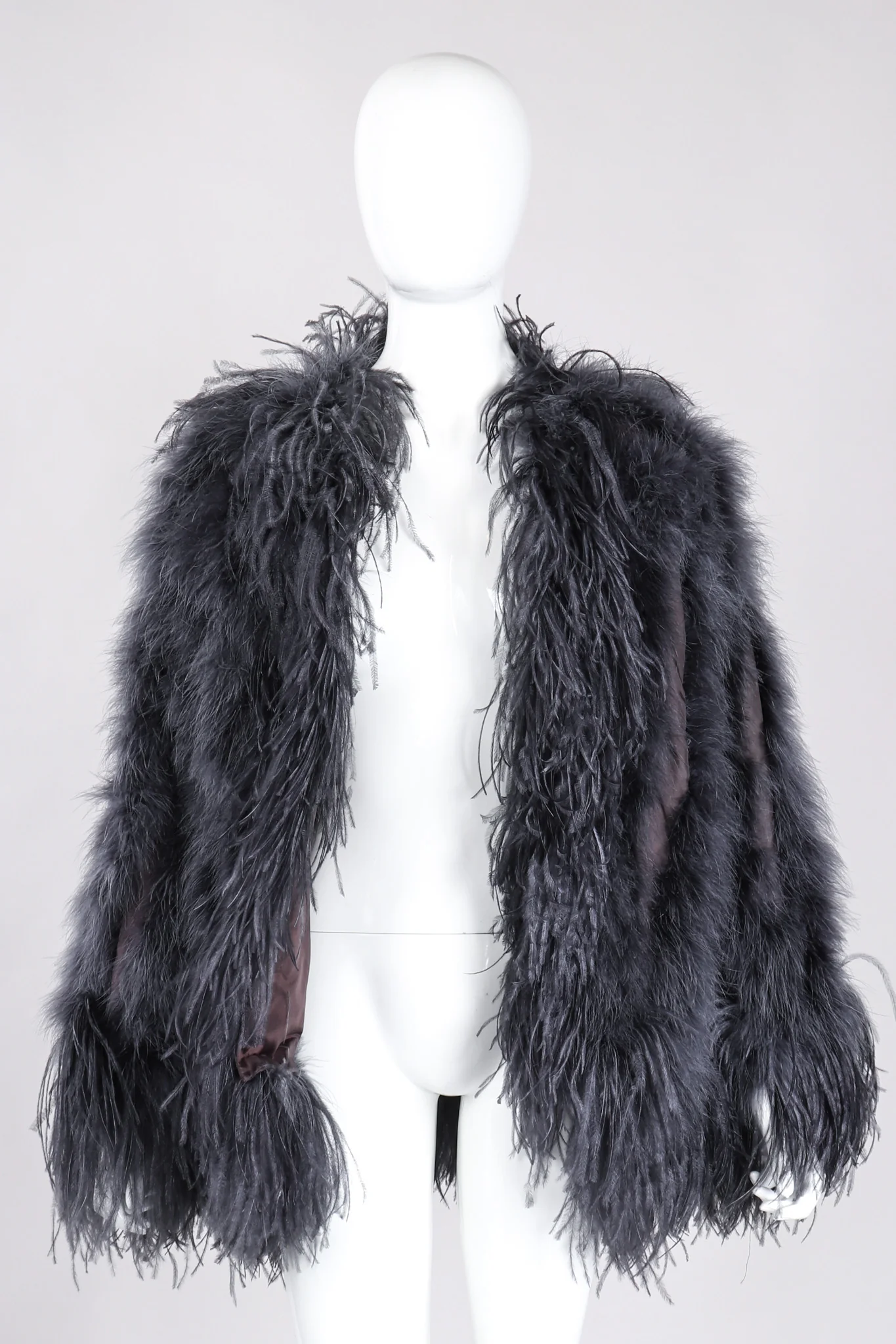 Marabou & Ostrich Feather Jacket - Image 2