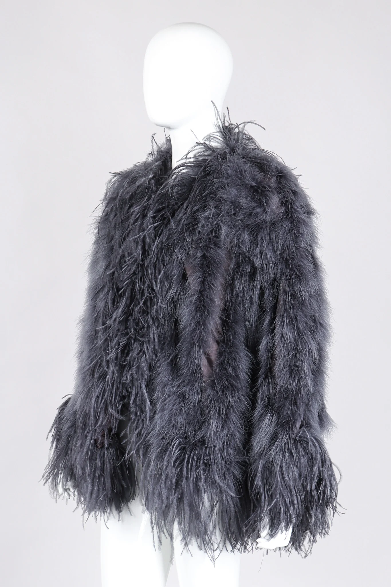 Marabou & Ostrich Feather Jacket - Image 5