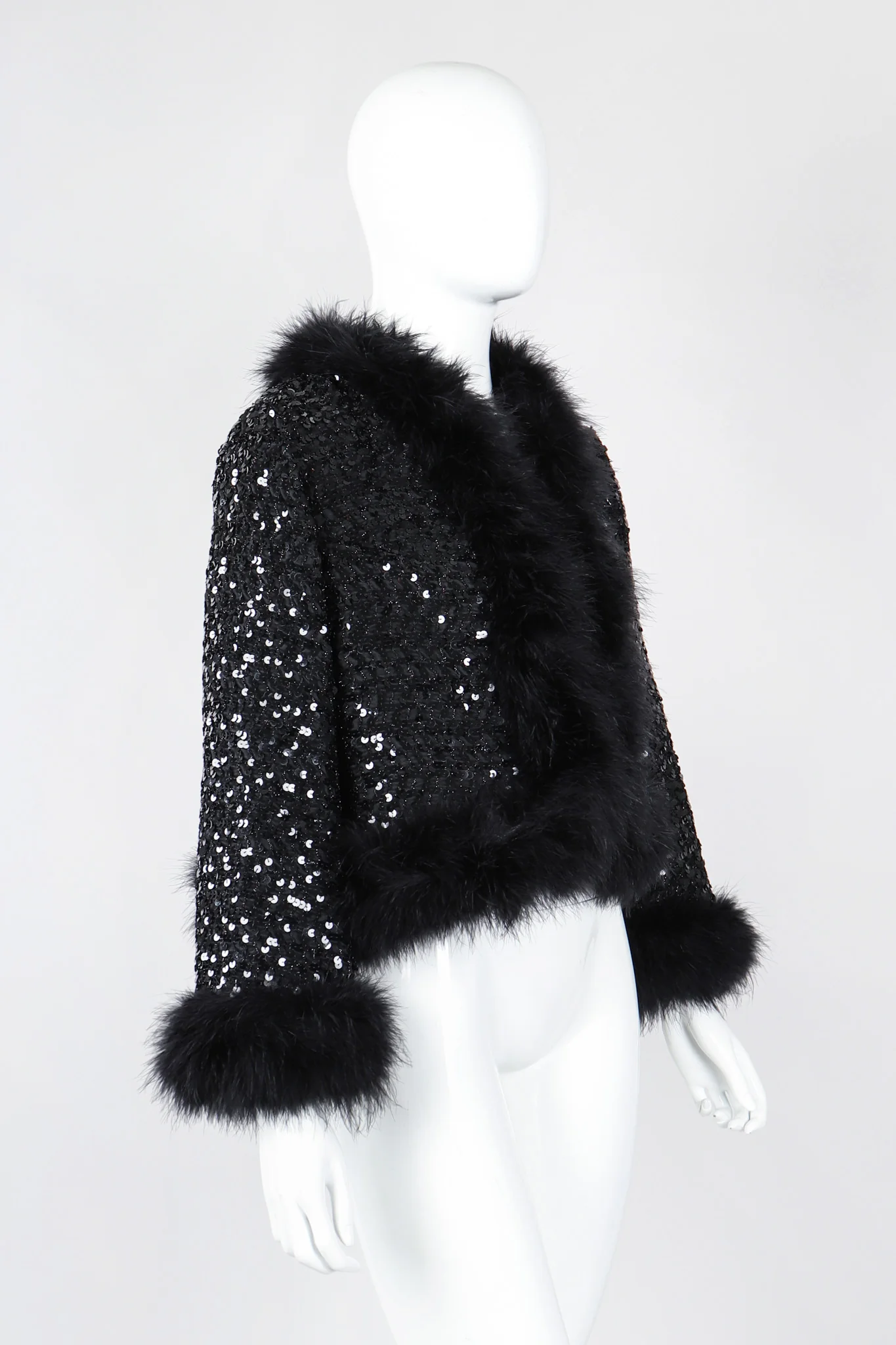 Marabou Sequin Jacket - Image 2