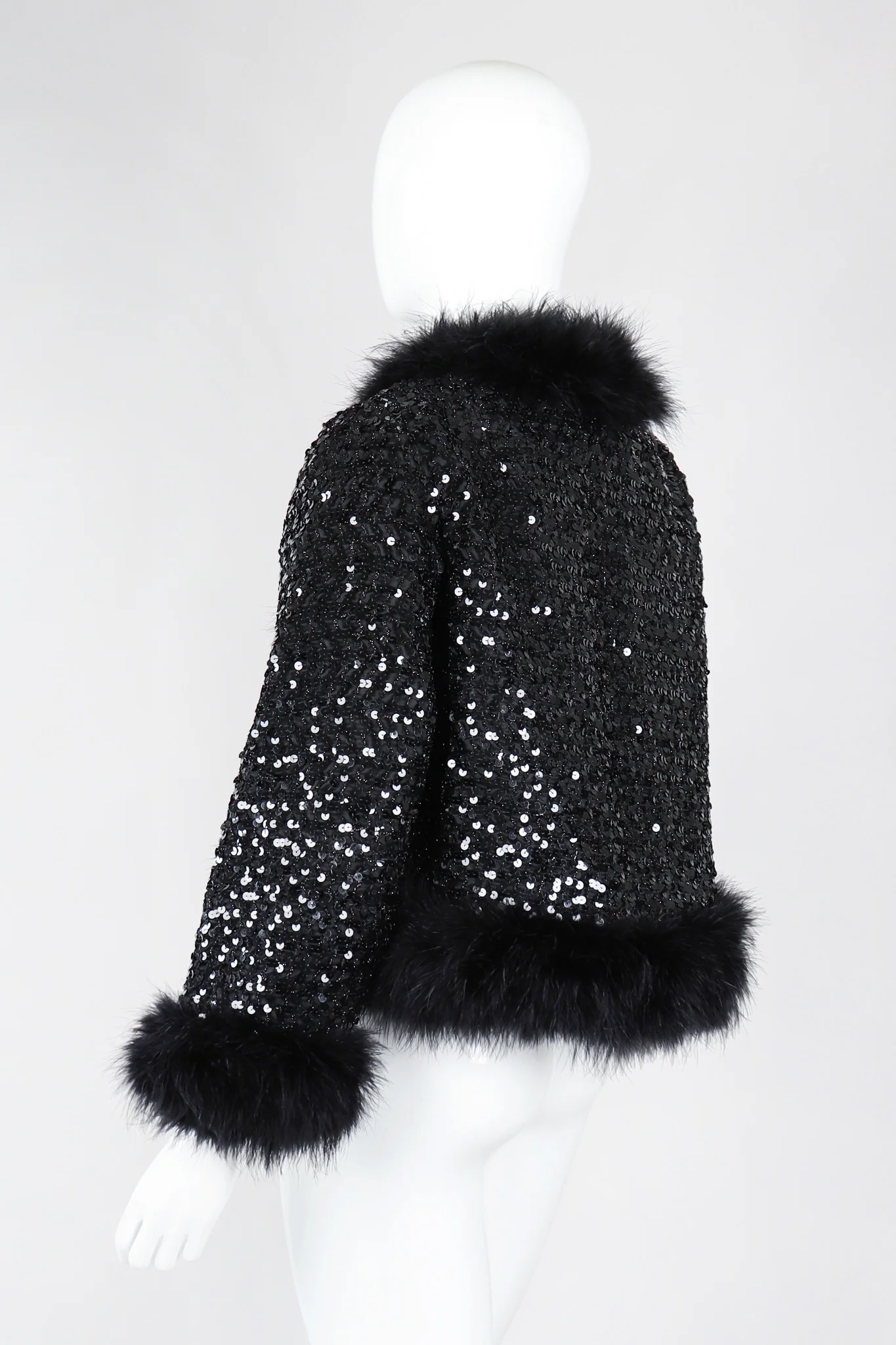 Marabou Sequin Jacket - Image 5