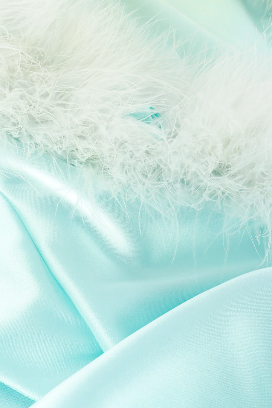 Marabou Trim Babydoll Peignoir Set - Image 8