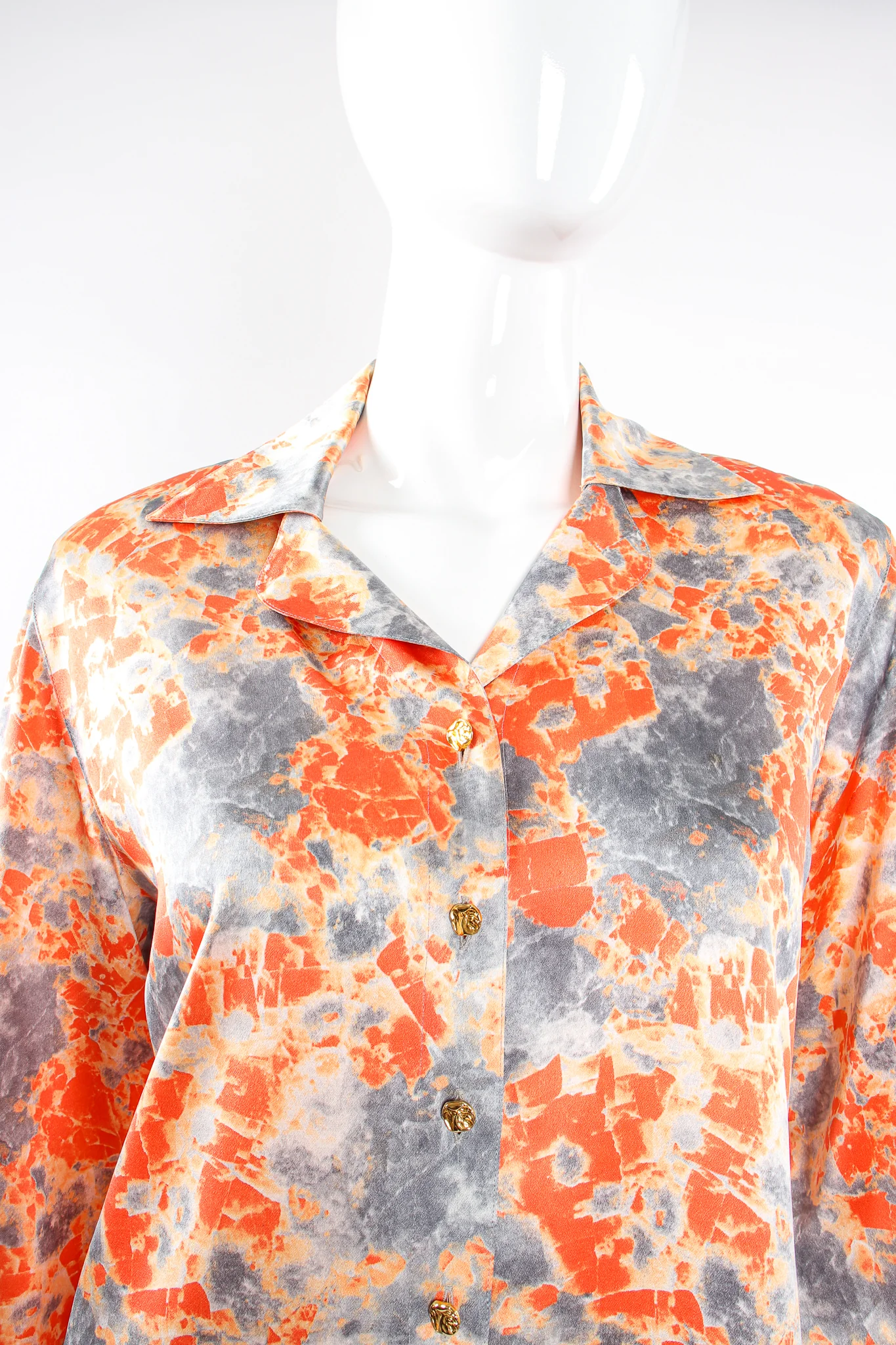 Marble Splatter Print Shirt