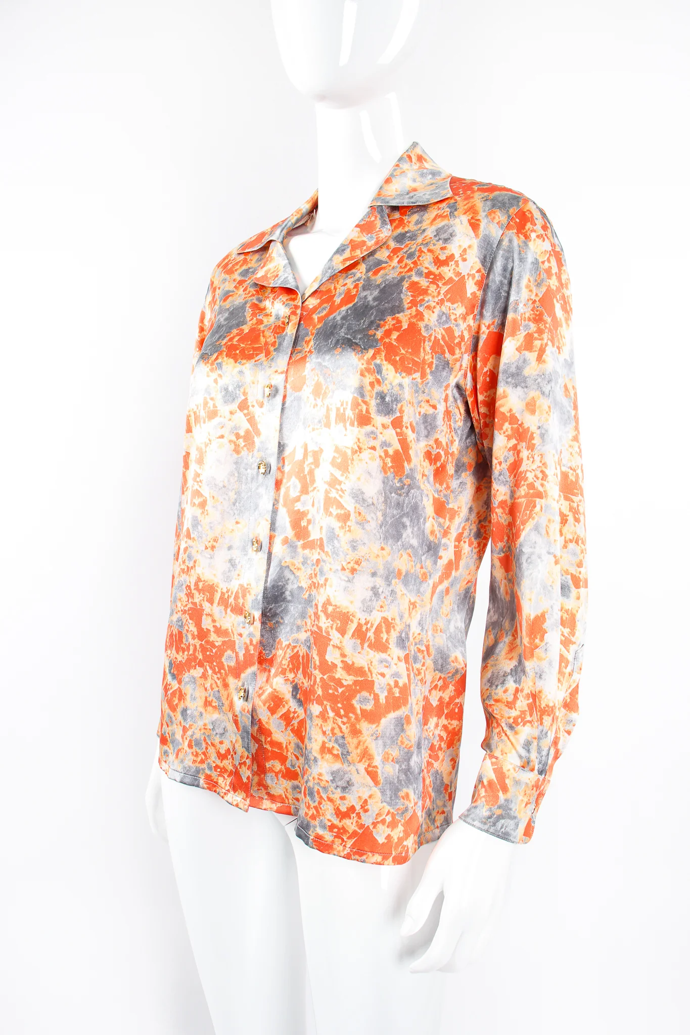 Marble Splatter Print Shirt - Image 2