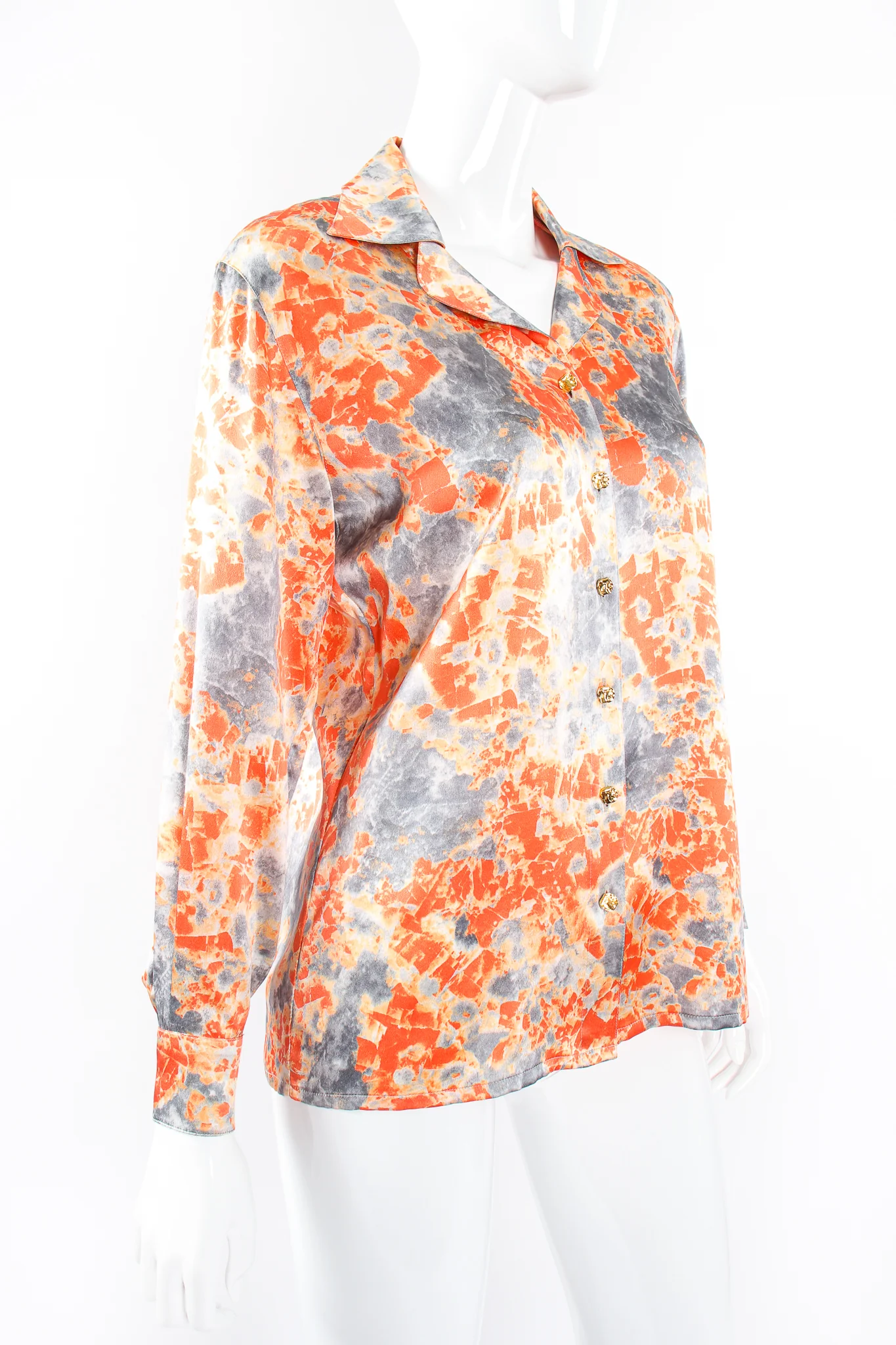 Marble Splatter Print Shirt - Image 3