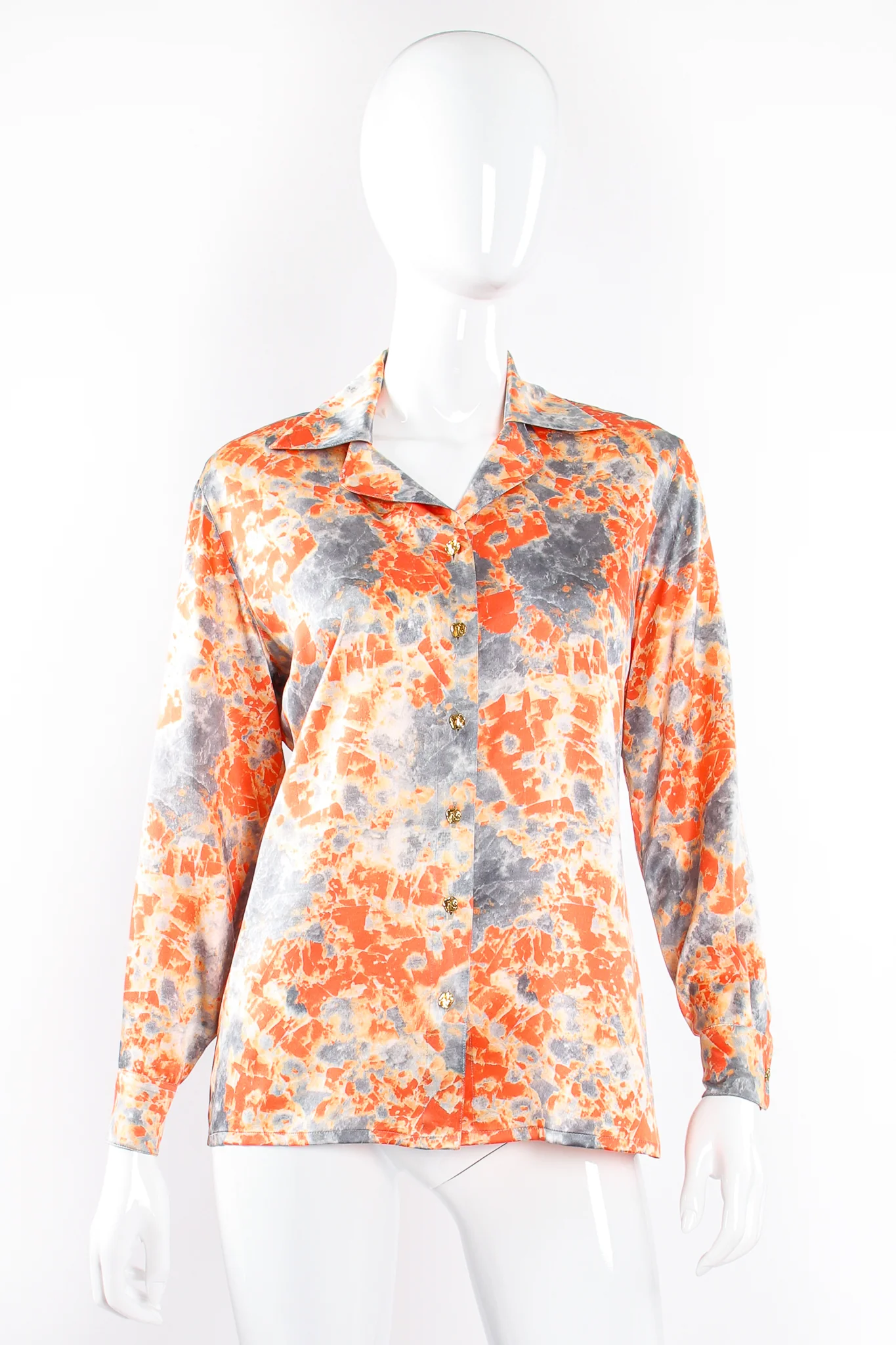 Marble Splatter Print Shirt - Image 4