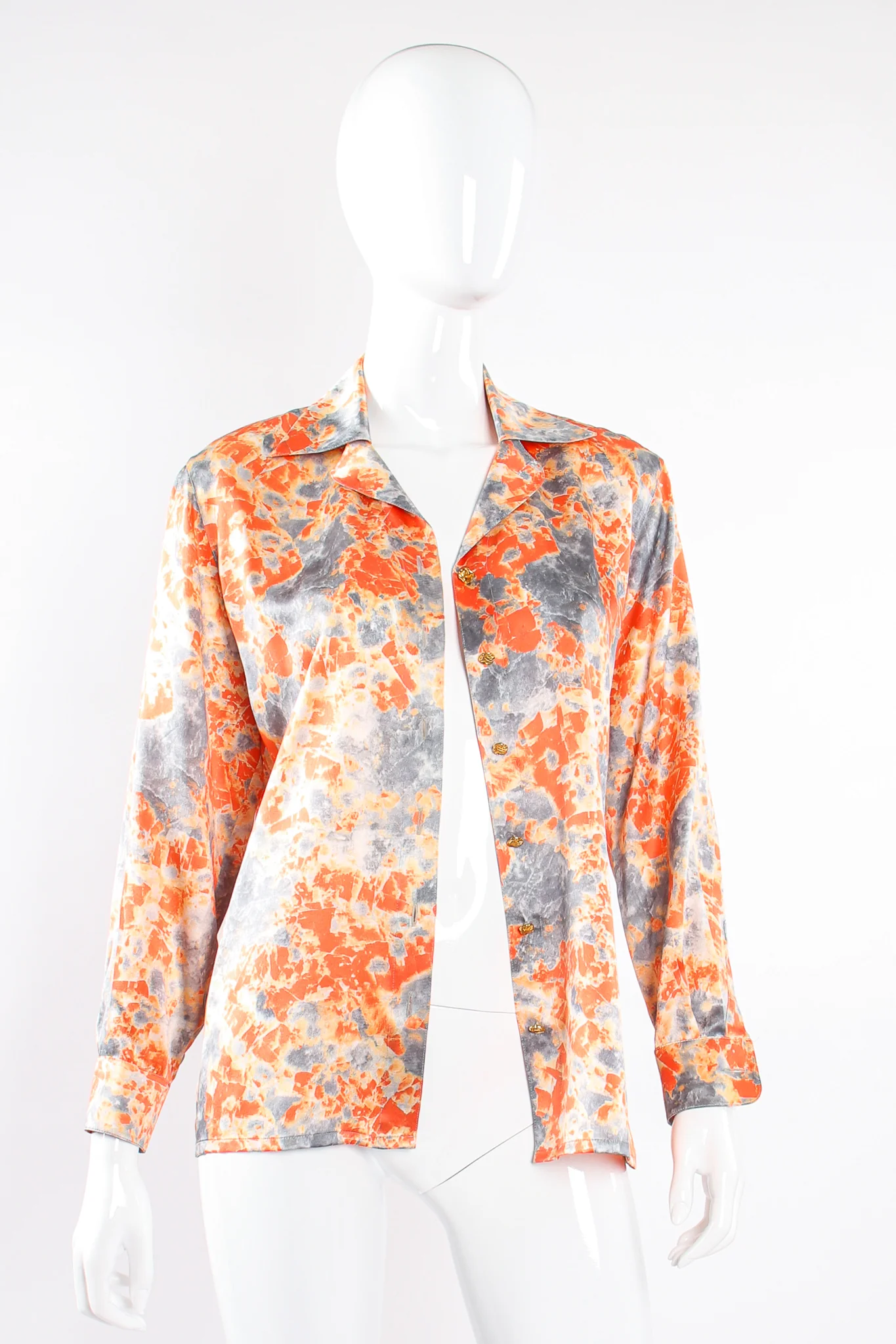 Marble Splatter Print Shirt - Image 7