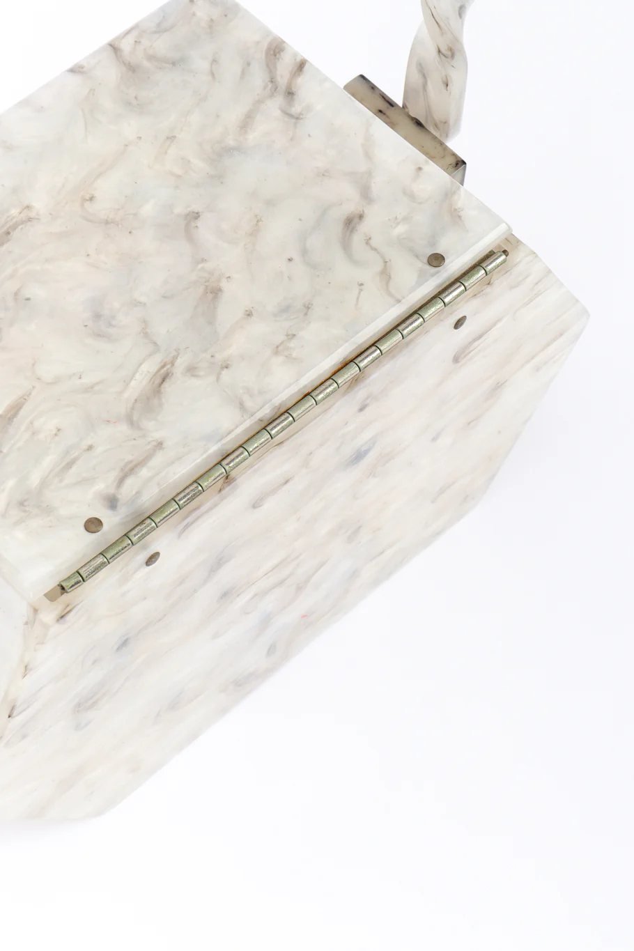 Marbled Pearl Lucite Box Bag - Image 8