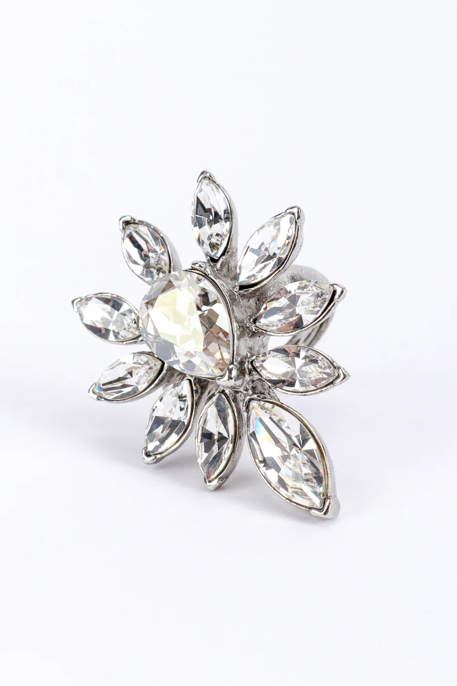 Marquise Crystal Cocktail Ring - Image 3