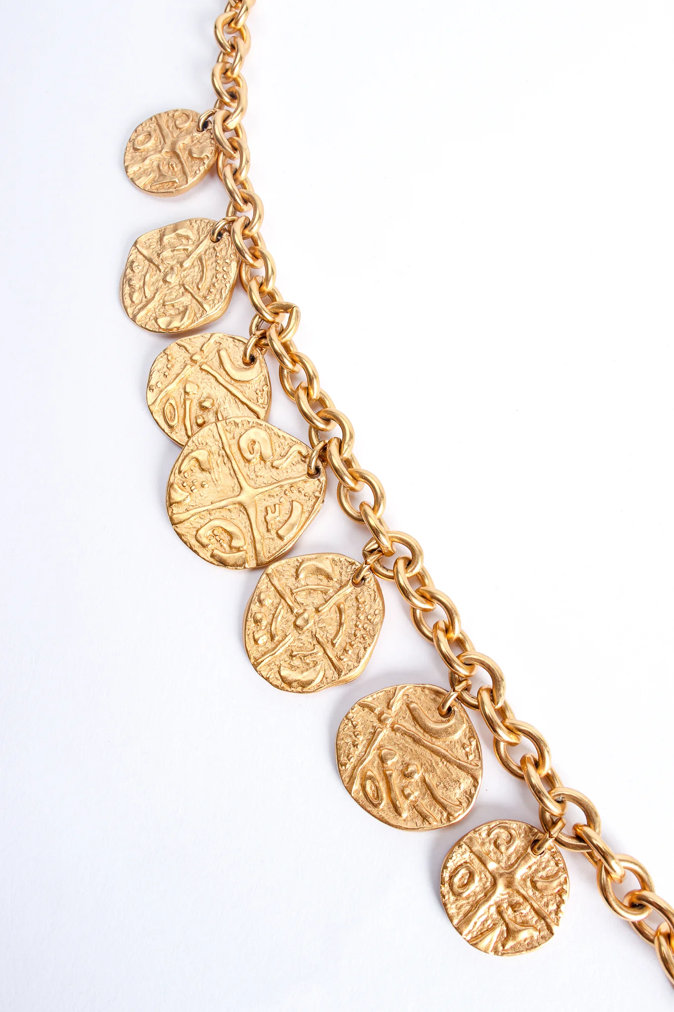 Matte Coin Collar Necklace - Image 4