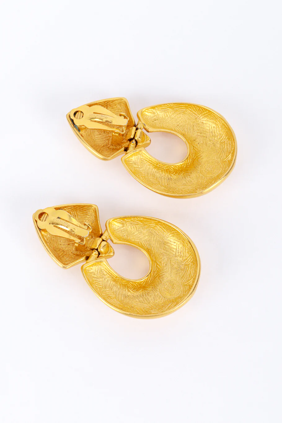 Matte Drop Hoop Earrings - Image 3