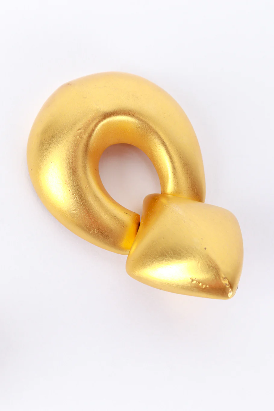 Matte Drop Hoop Earrings - Image 4