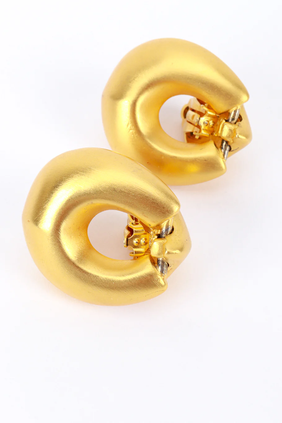 Matte Drop Hoop Earrings - Image 5