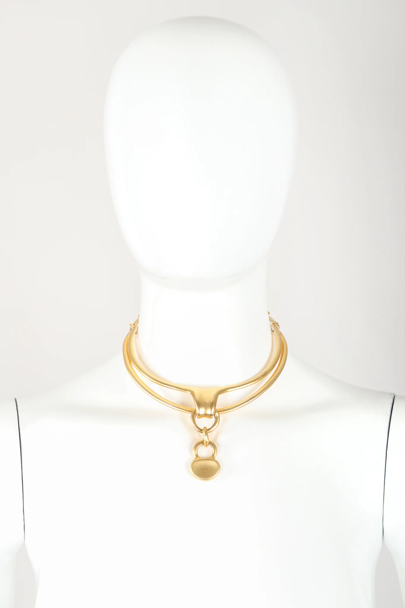 Matte Sculpted Collar Necklace - Image 2