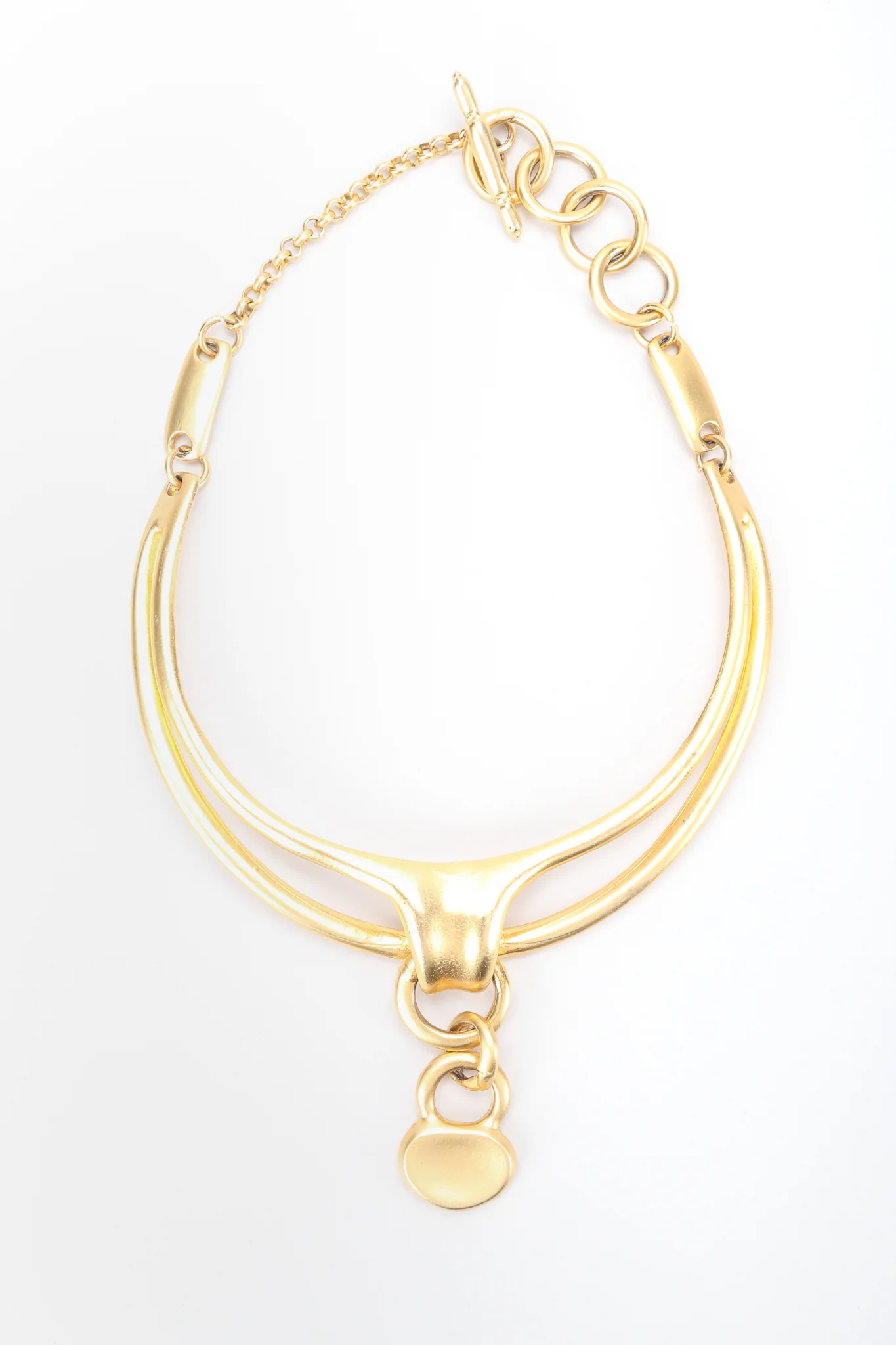 Matte Sculpted Collar Necklace - Image 3