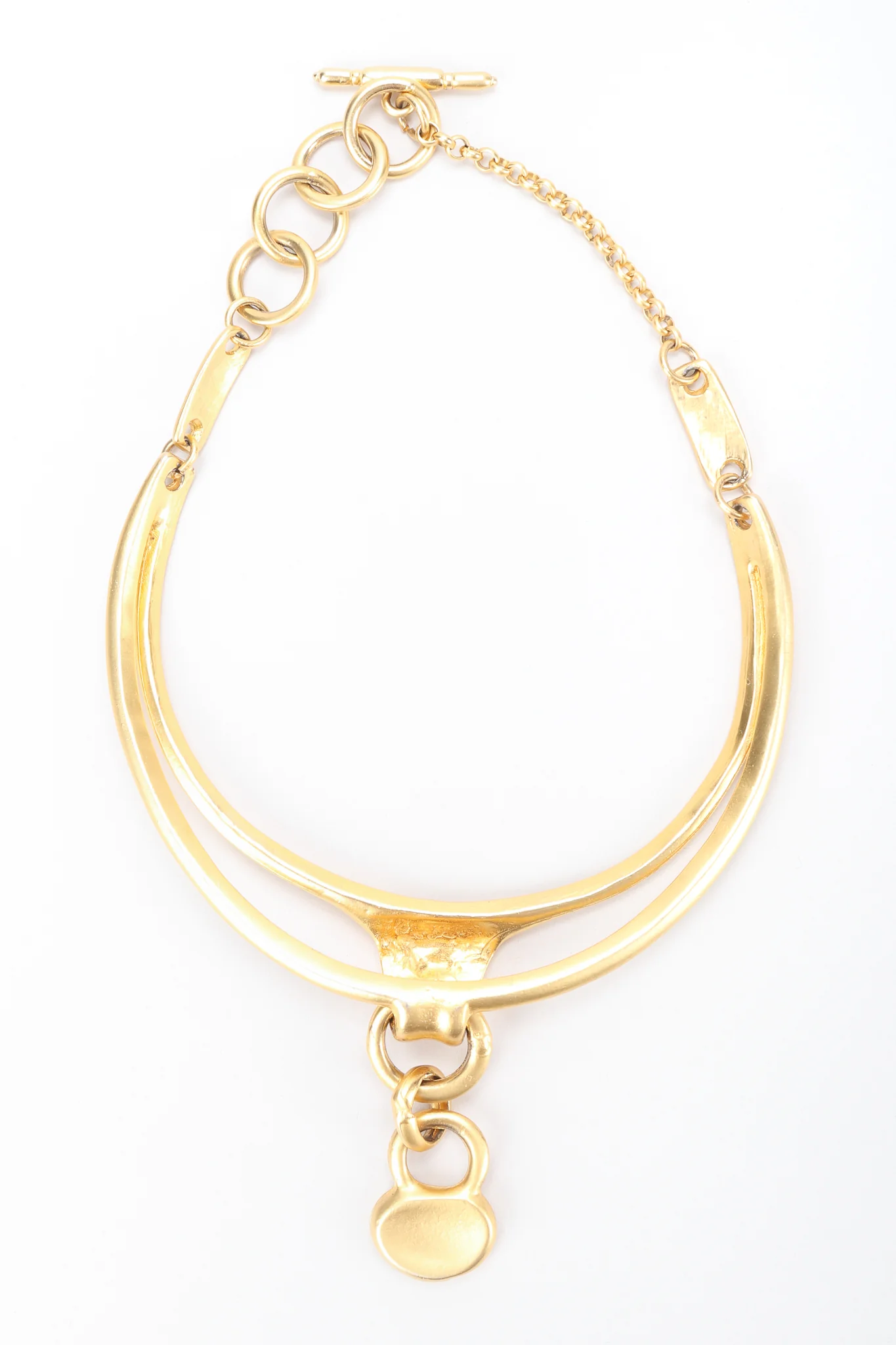 Matte Sculpted Collar Necklace - Image 9