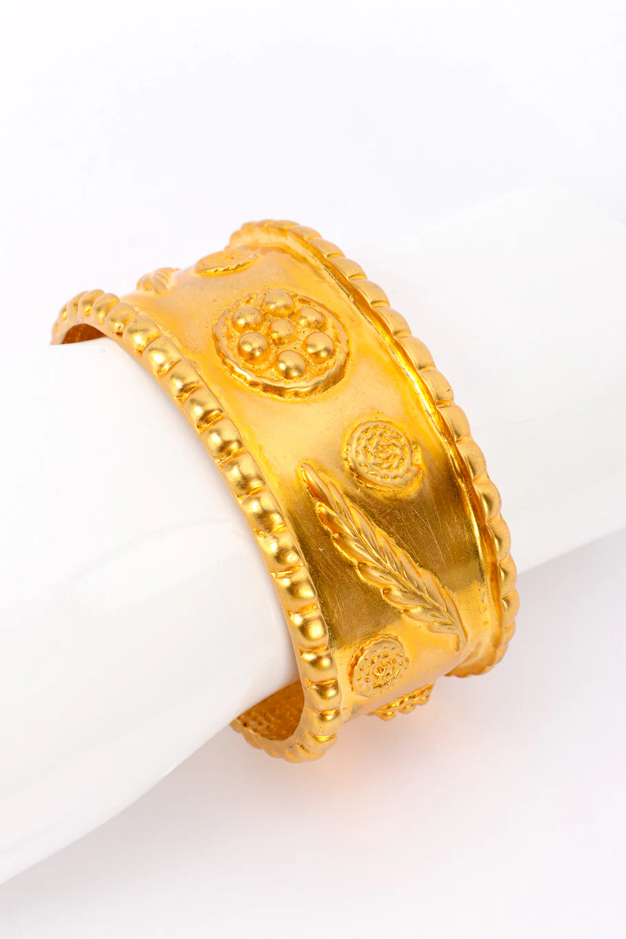 Matte Sculpted Cuff Bracelet - Image 3