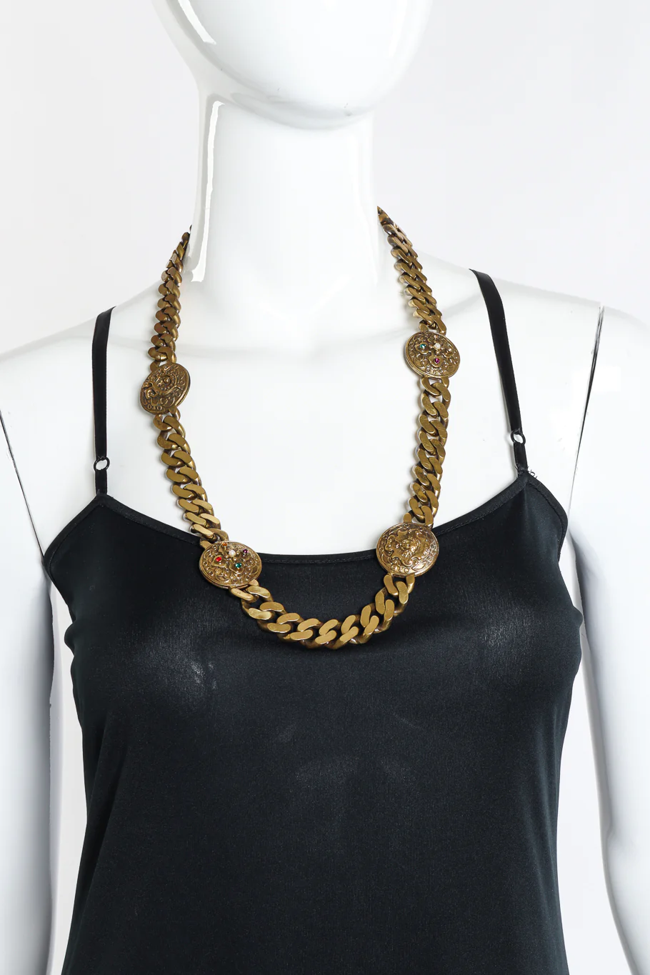 Medallion Necklace, Bracelet and Earring Set - Image 2
