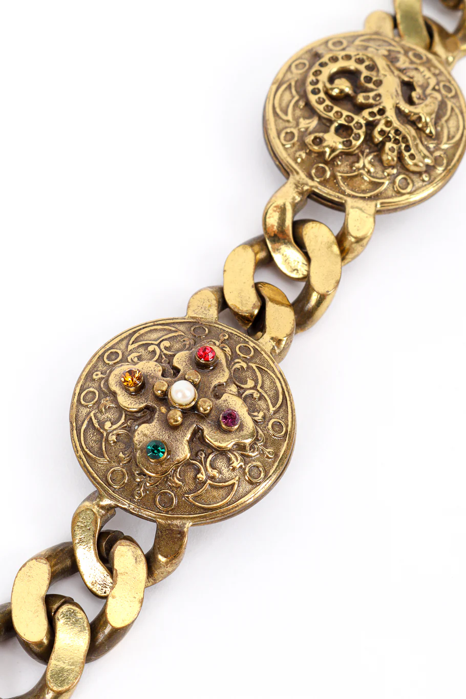 Medallion Necklace, Bracelet and Earring Set - Image 5