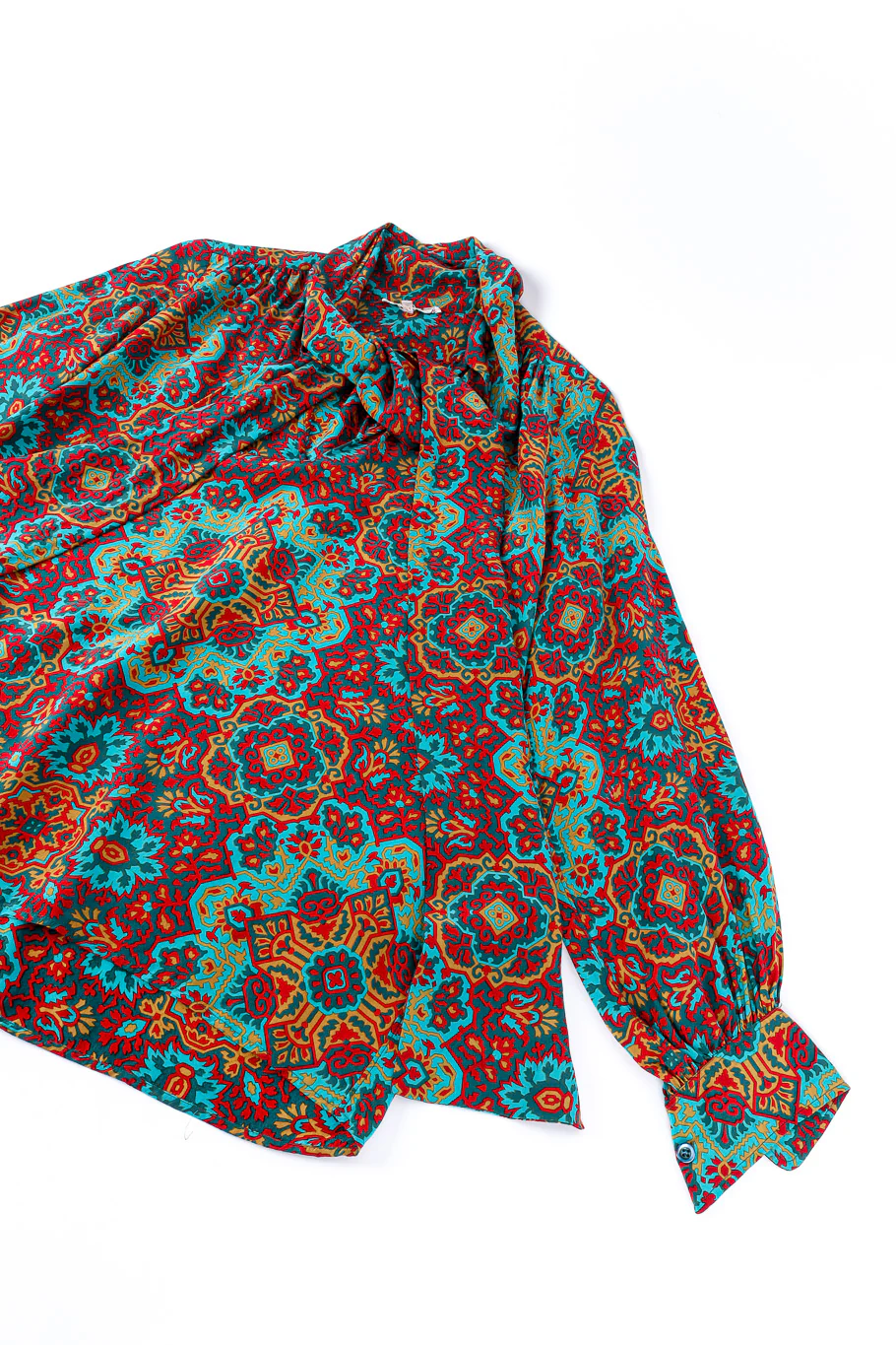 Medallion Silk Blouse - Image 5