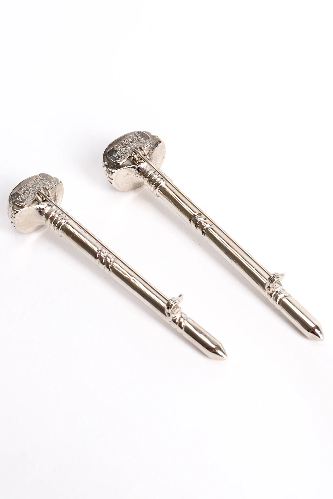 Medium Silver Screw Pin - Image 3
